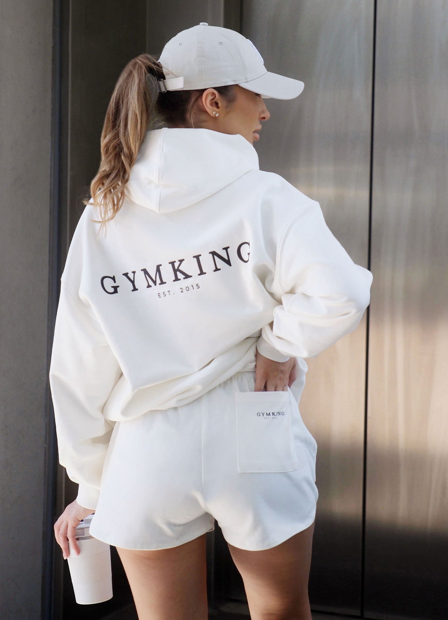 Gym King Established Relaxed Fit Hood - Cream 6