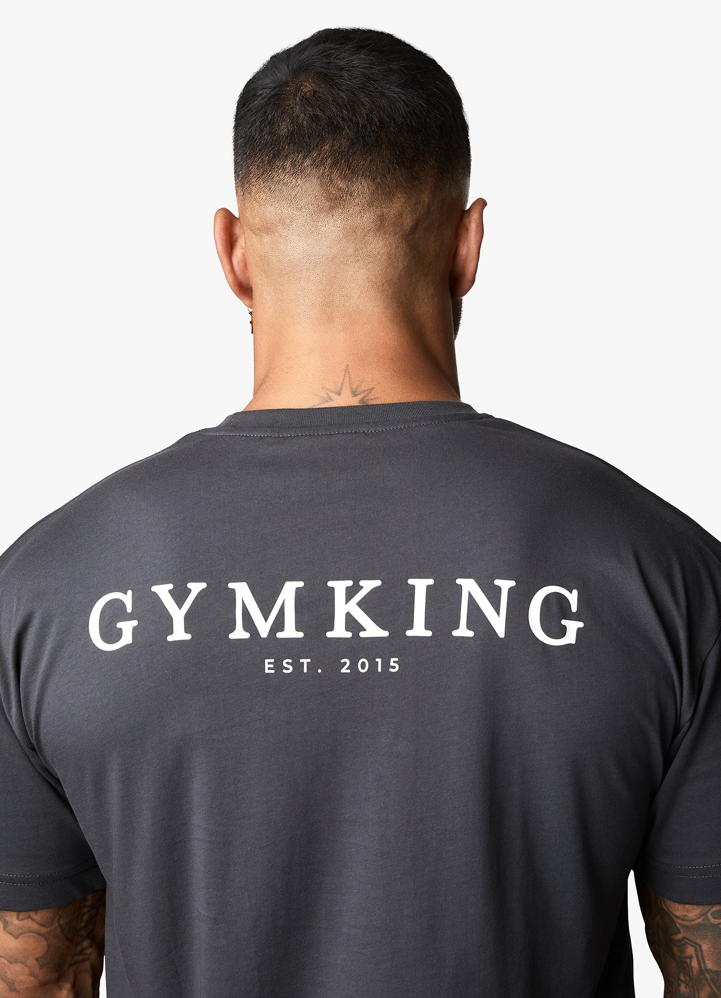 Gym King Established Tee - Dark Pewter S