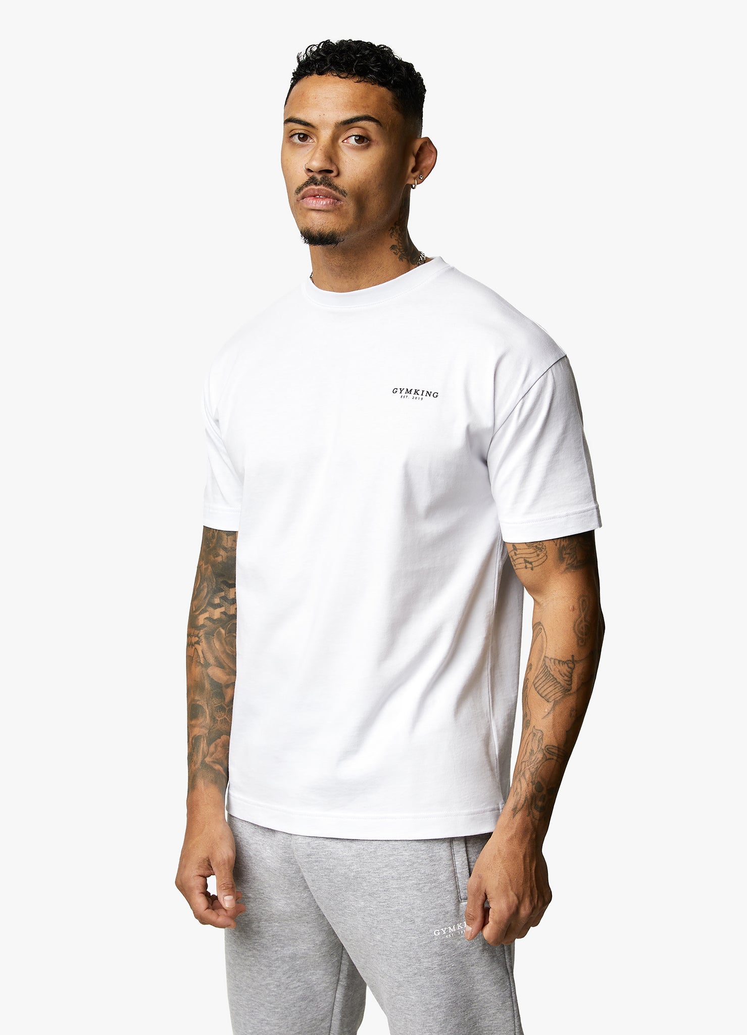 Gym King Established Tee - White Xs