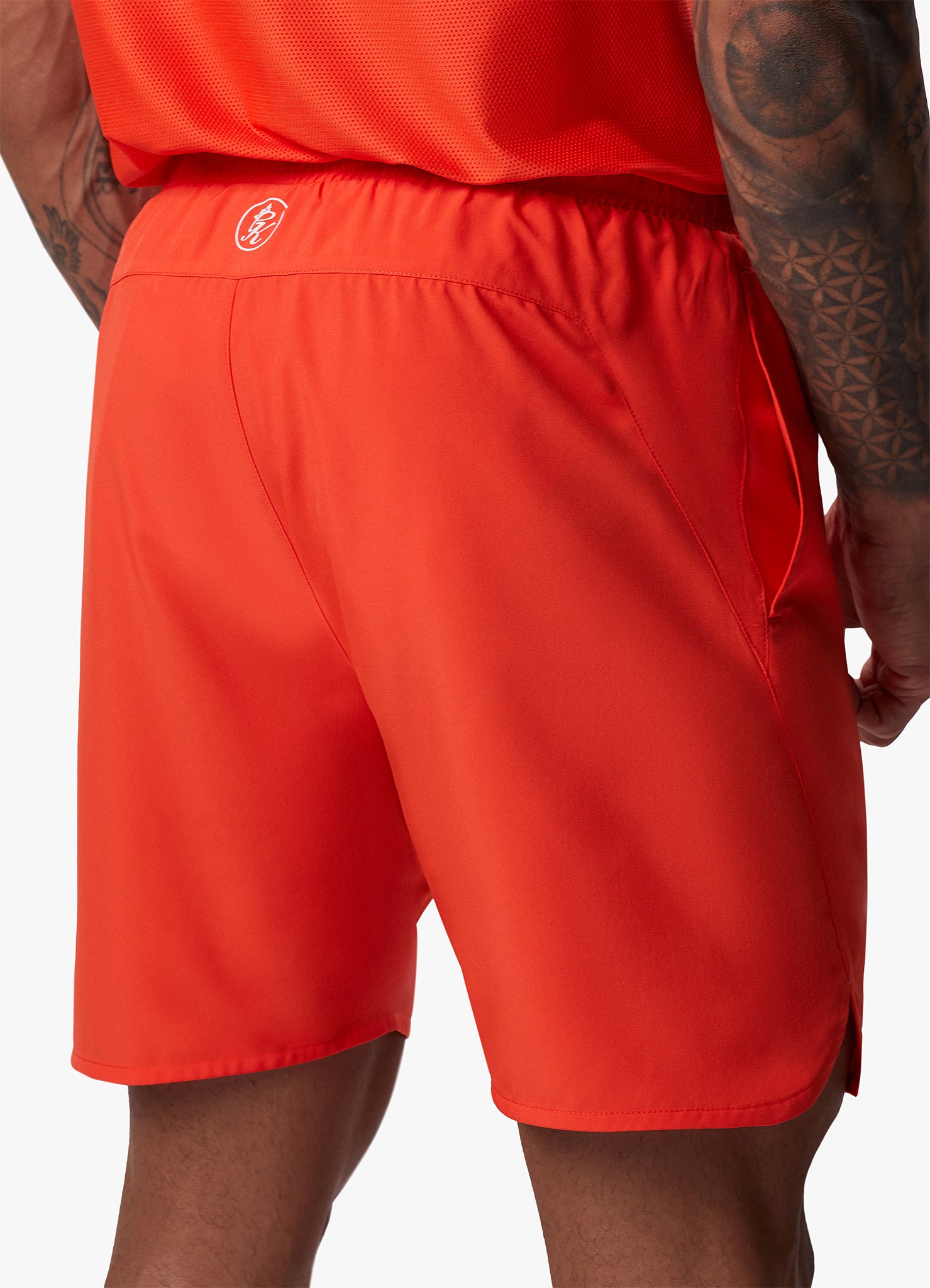 Gym King Flex 6" Short - Chilli Red/White Xs