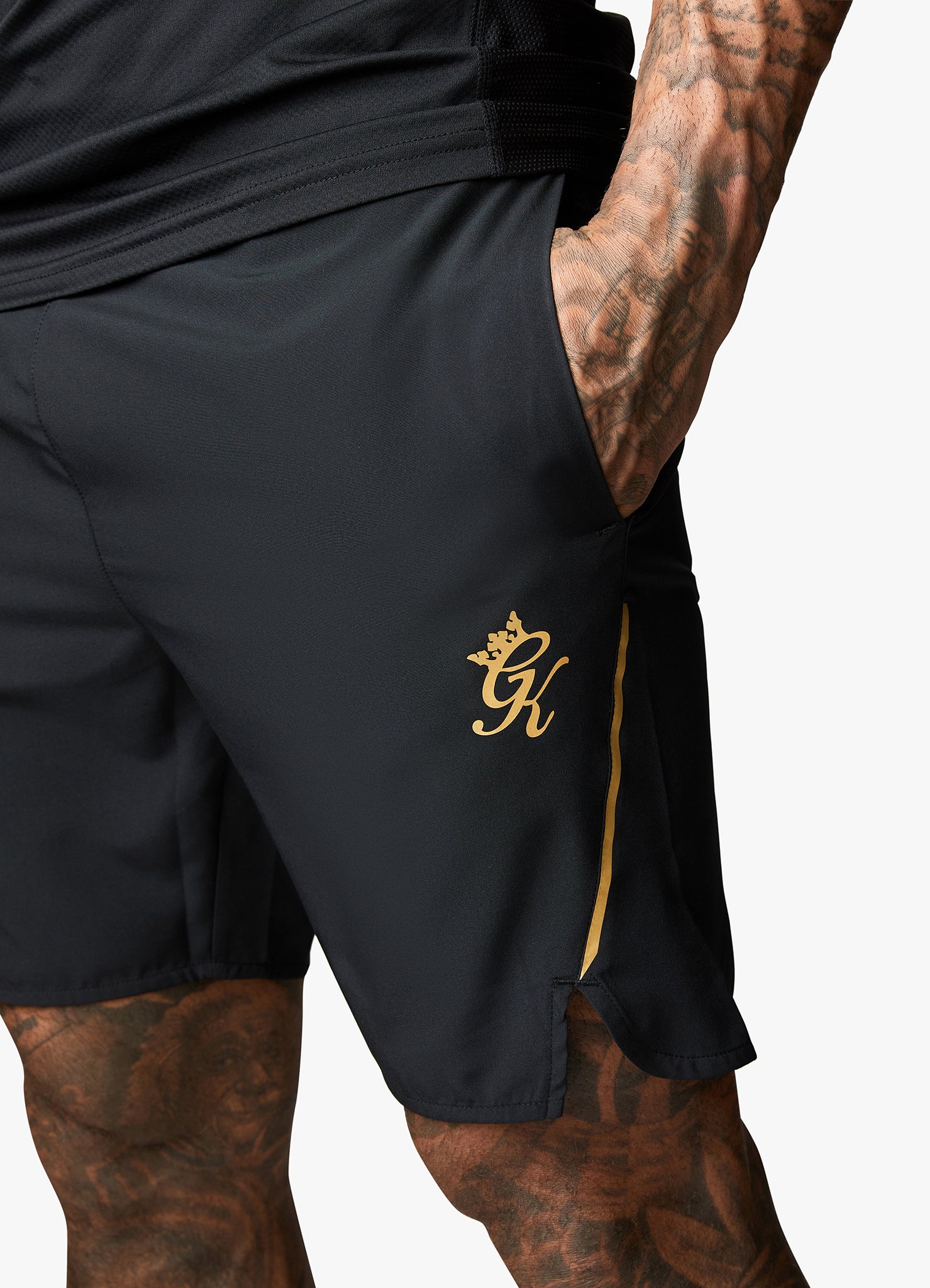 Gym King Flex Short - Black/Gold L