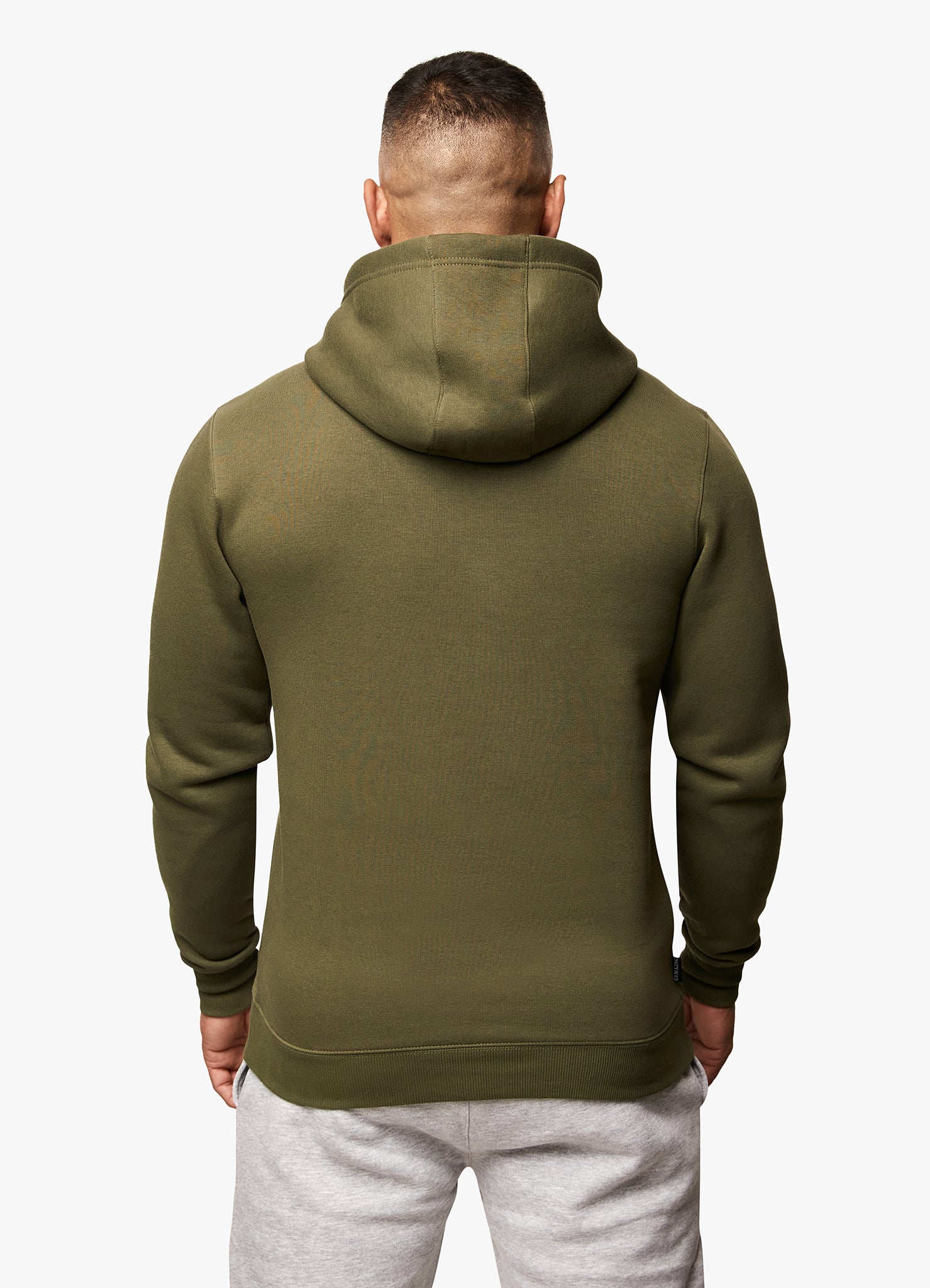 Gym King Fundamental Fleece Hood - Olive Xs