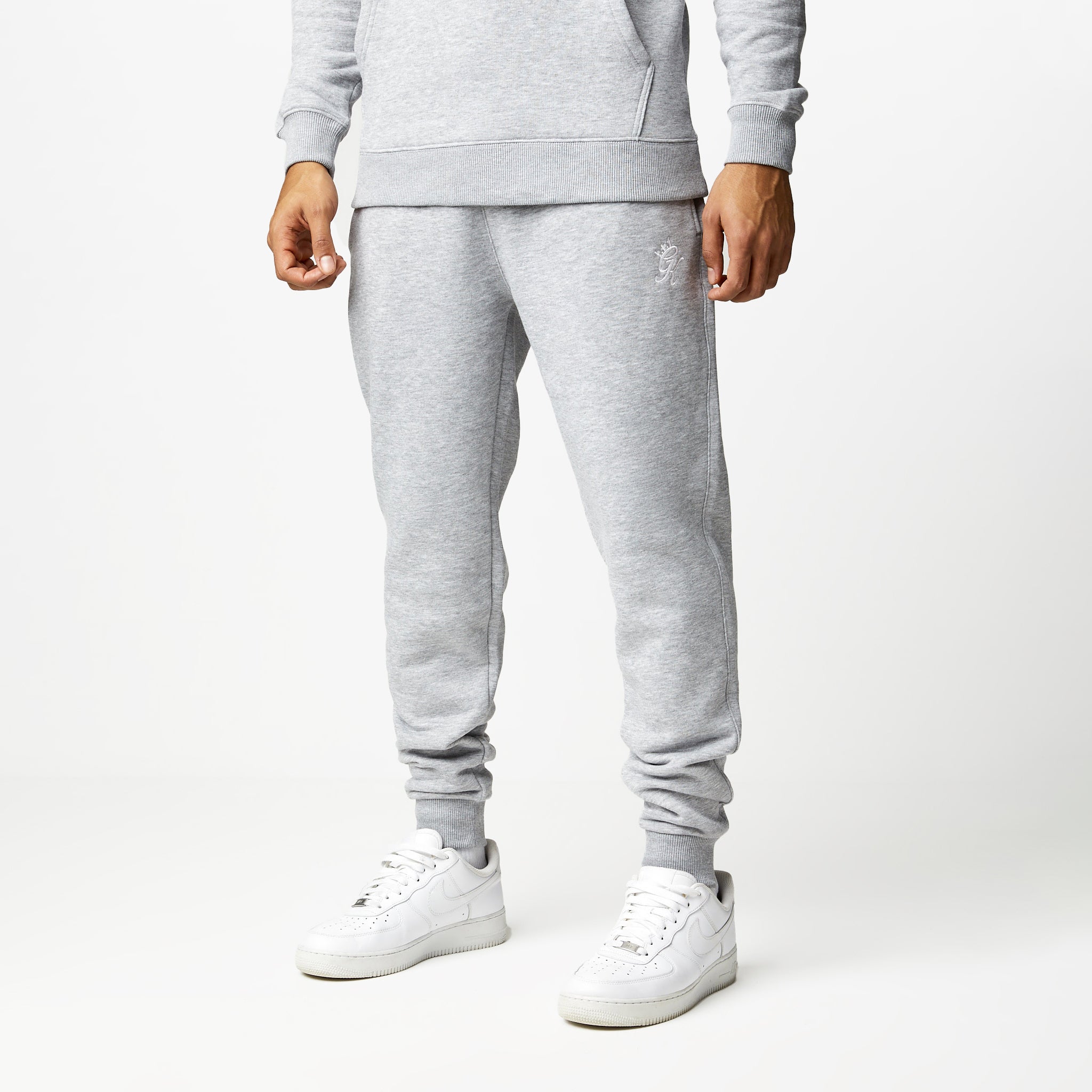 Gym King Fundamental Fleece Jogger - Grey Marl S