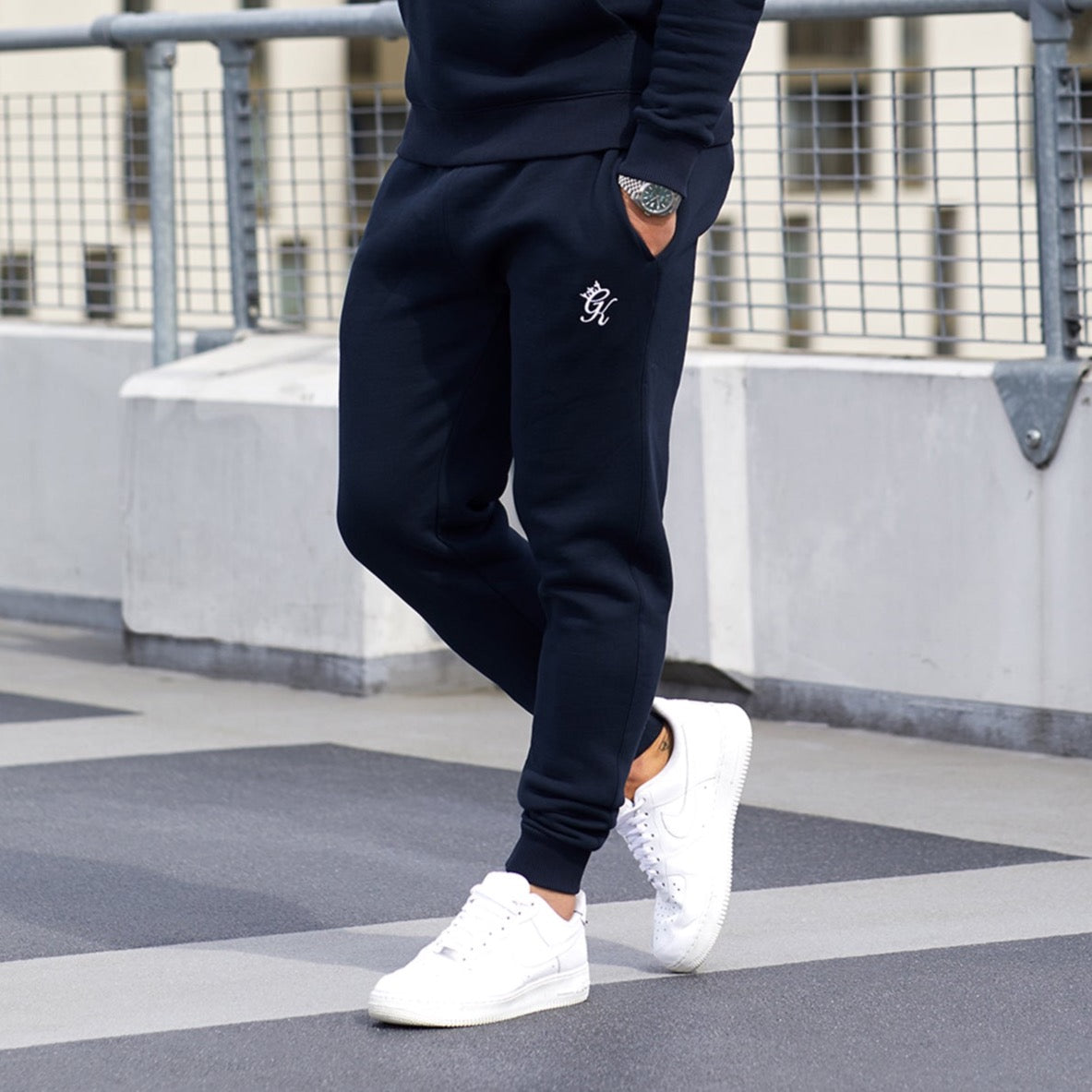 Gym King Fundamental Fleece Jogger - Navy Xs