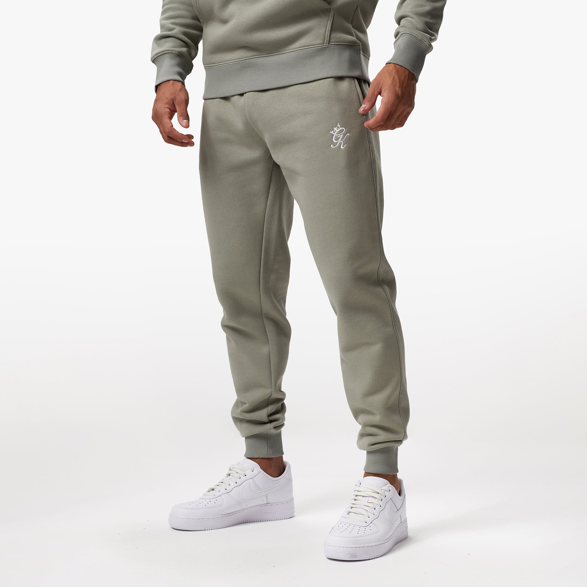 Gym King Fundamental Fleece Jogger - Soft Khaki Xs