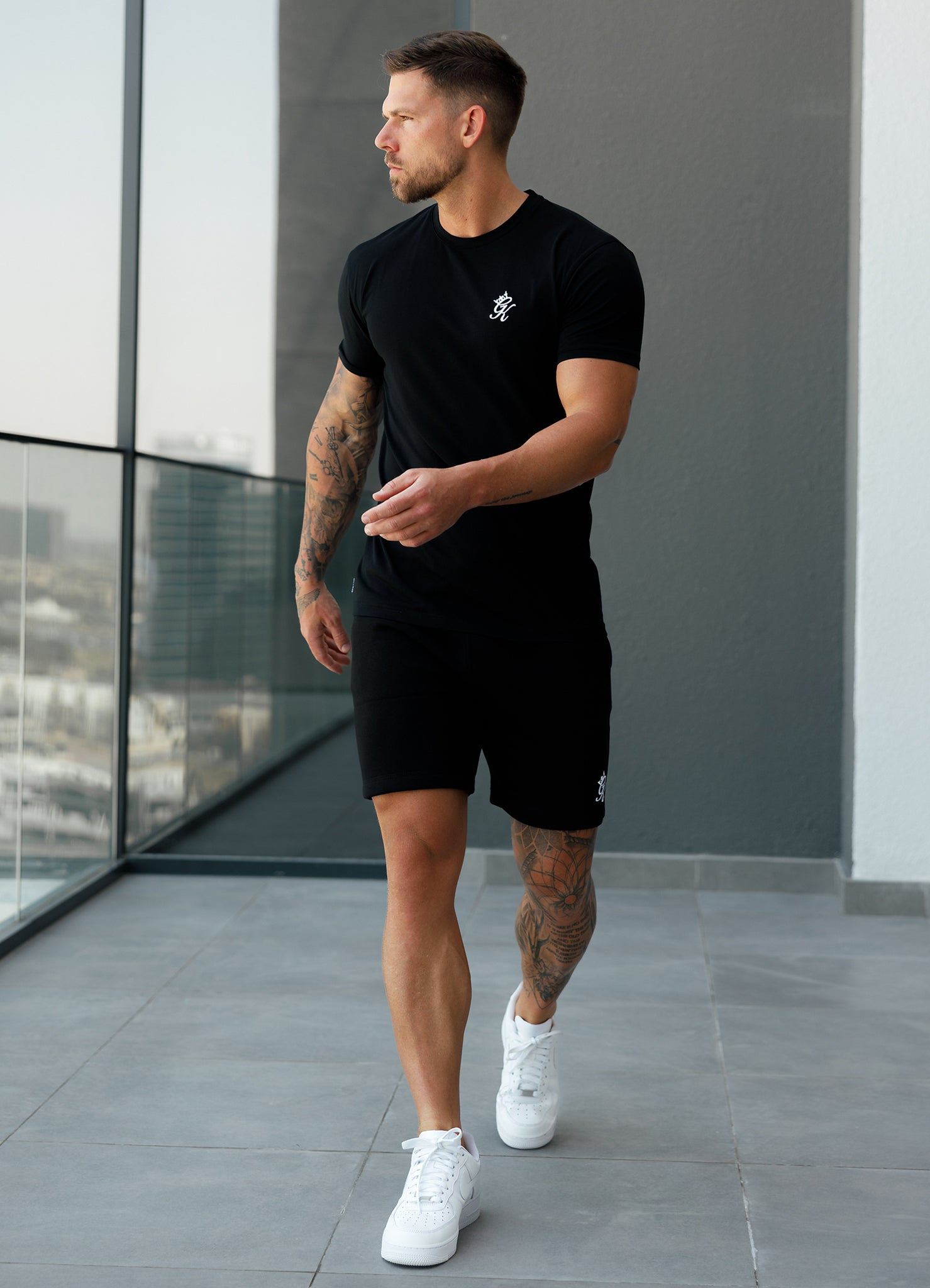 Gym King Fundamental Jersey Tee - Black S