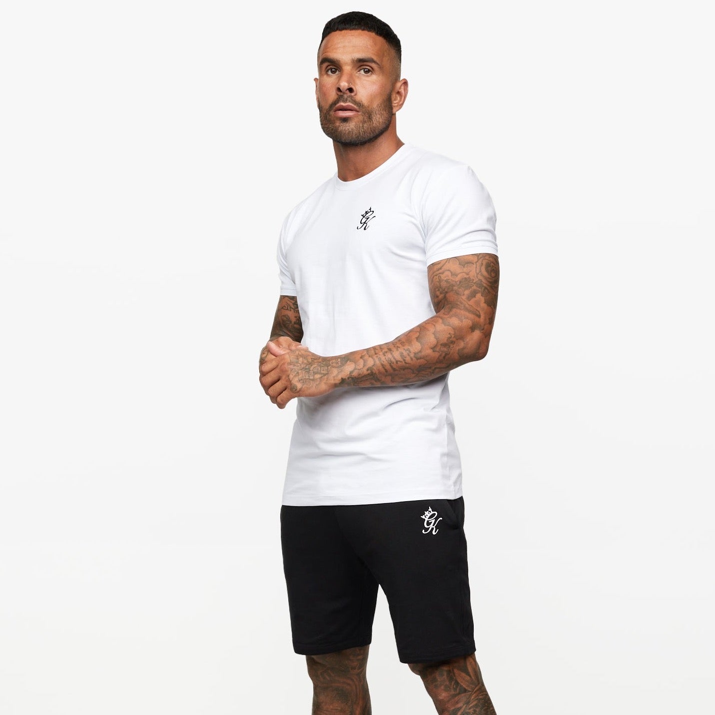 Gym King Fundamental Jersey Tee - White Xs