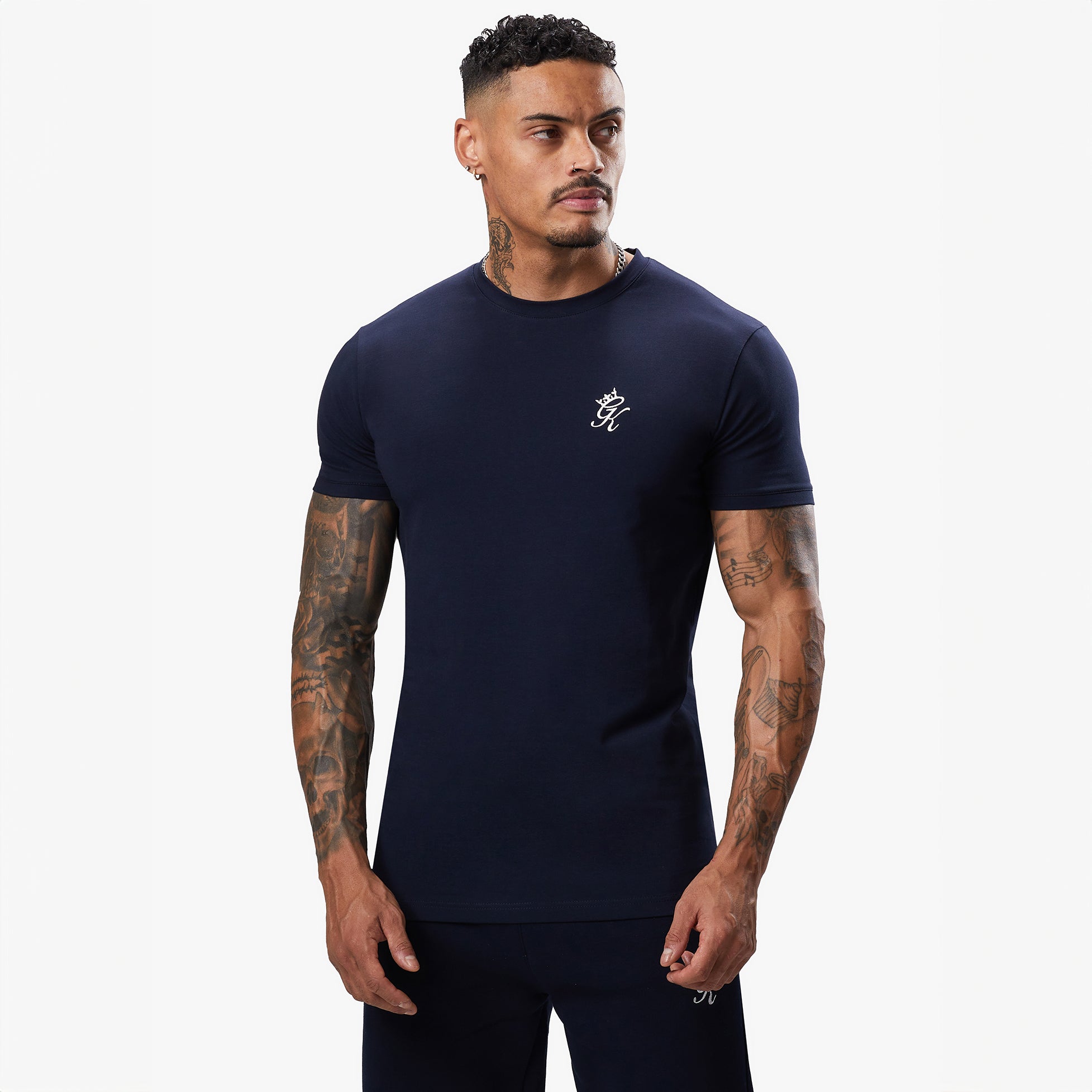 Gym King Fundamental Tee - Navy Xs