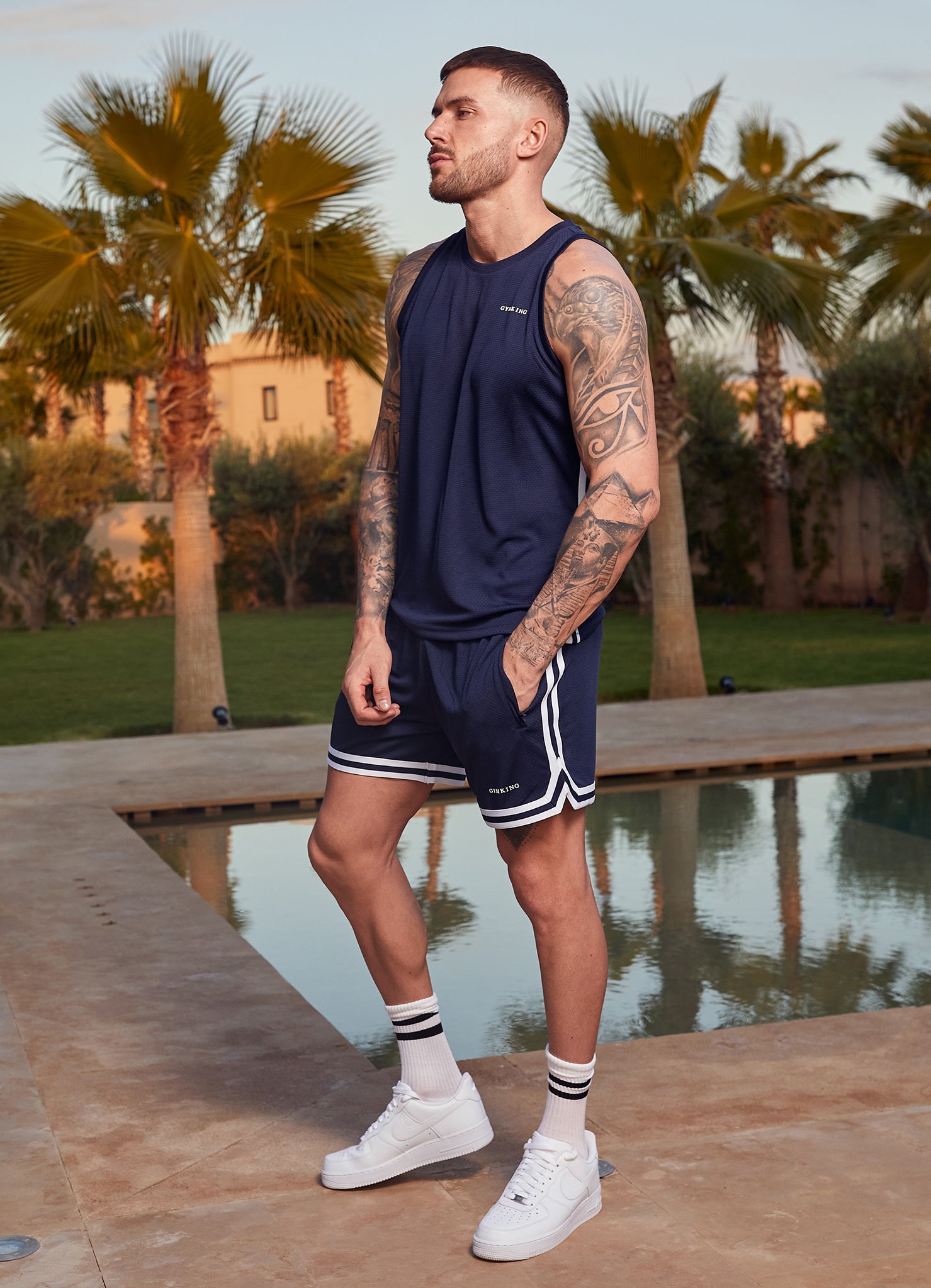 Gym King Higher State Short - Navy Xs