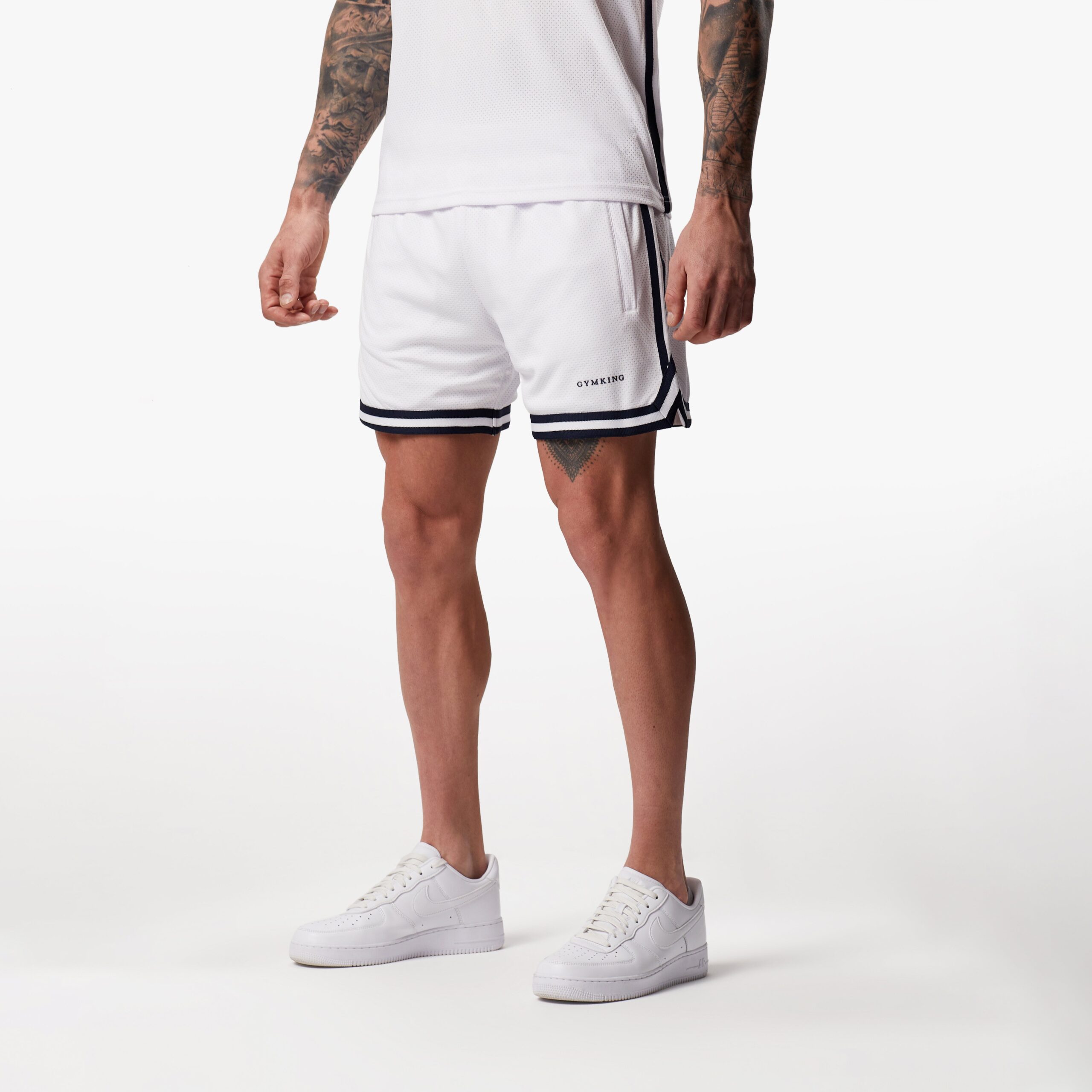 Gym King Higher State Short - White Xs