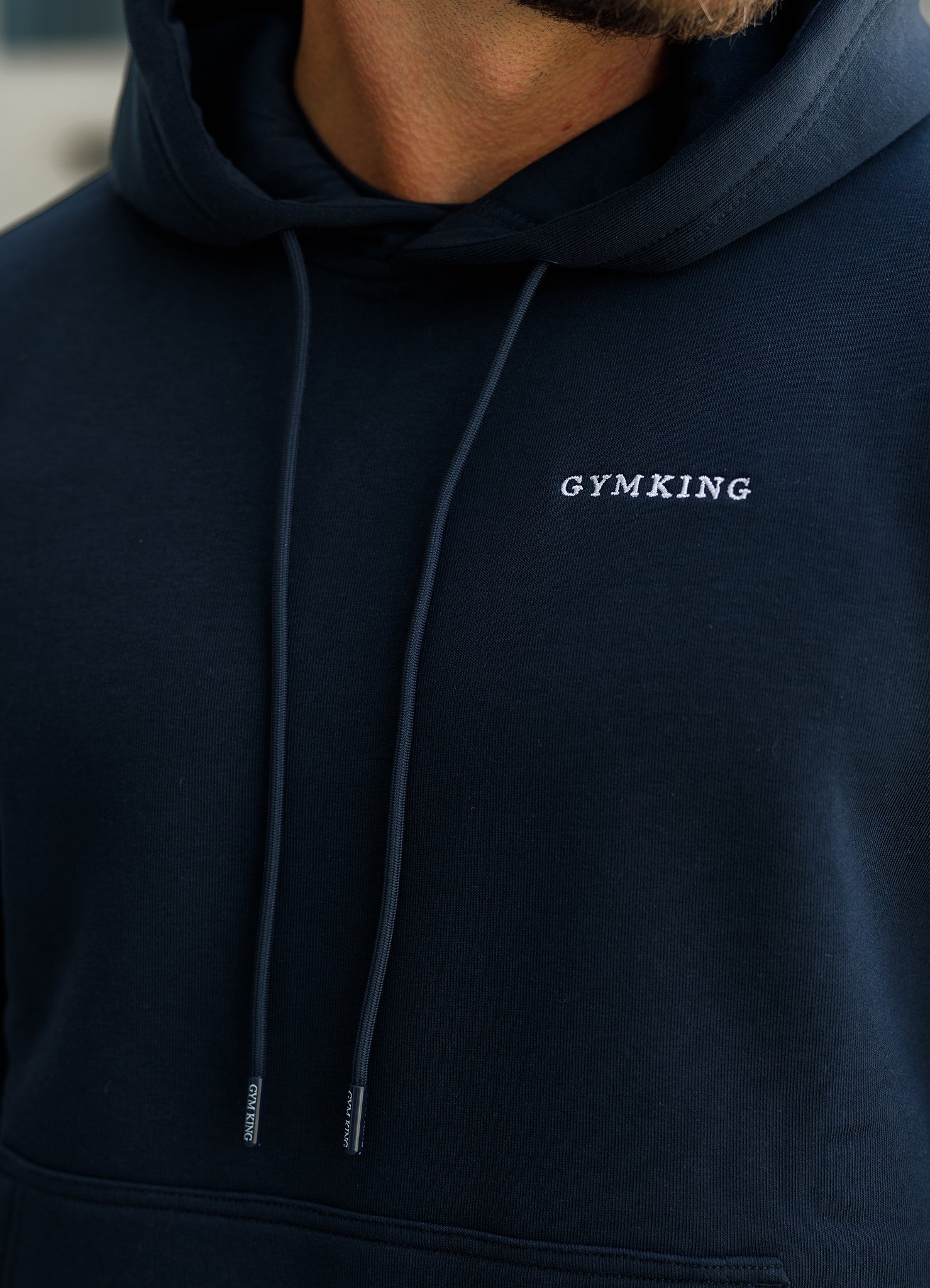 Gym King Linear Fundamental Hood - Navy Xs