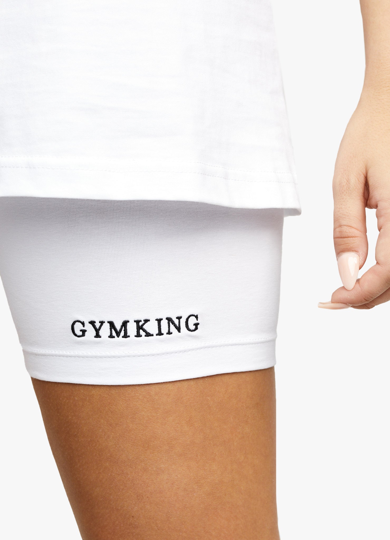 Gym King Linear Short - White 10