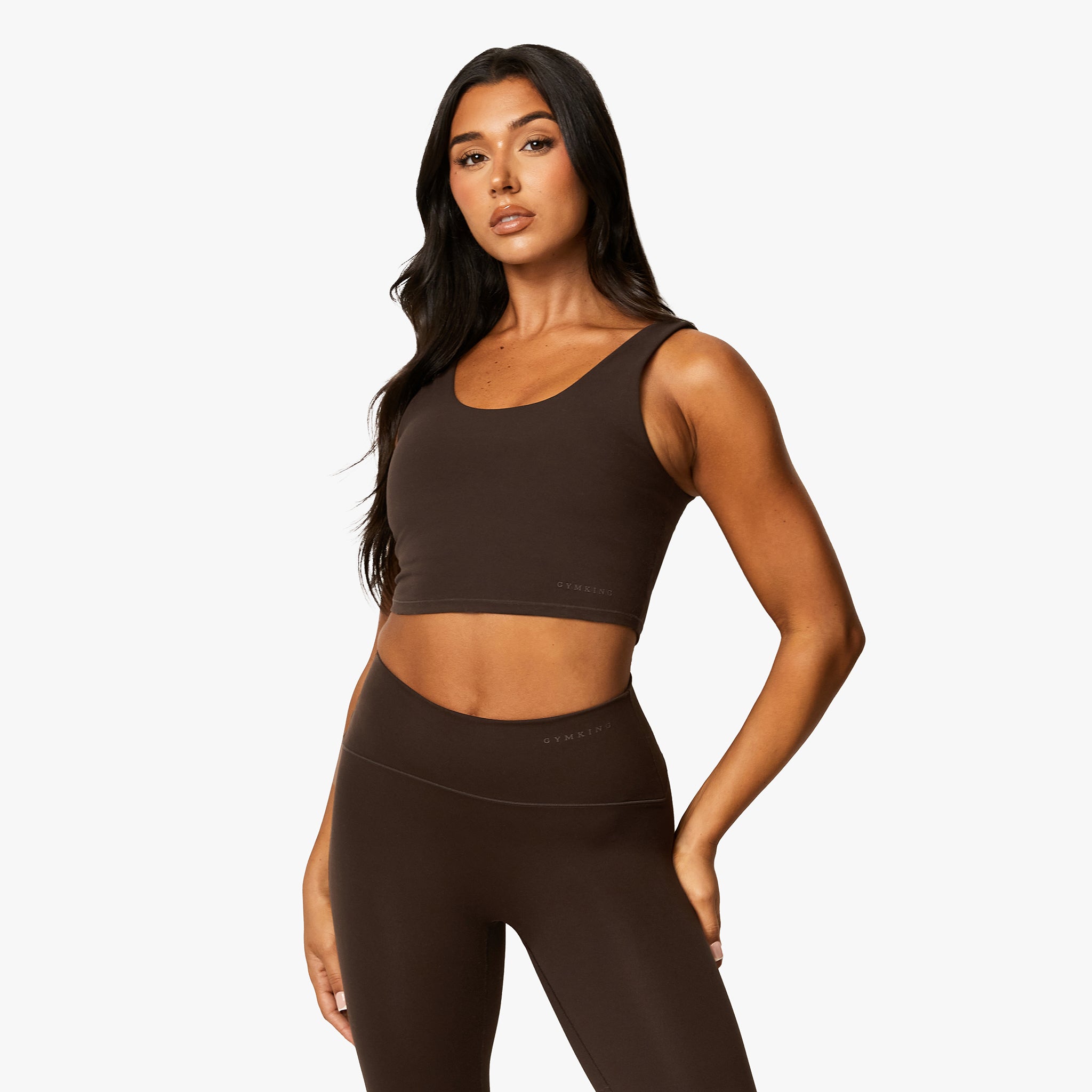 Gym King Peach Luxe Tank - Cocoa Luxe 8