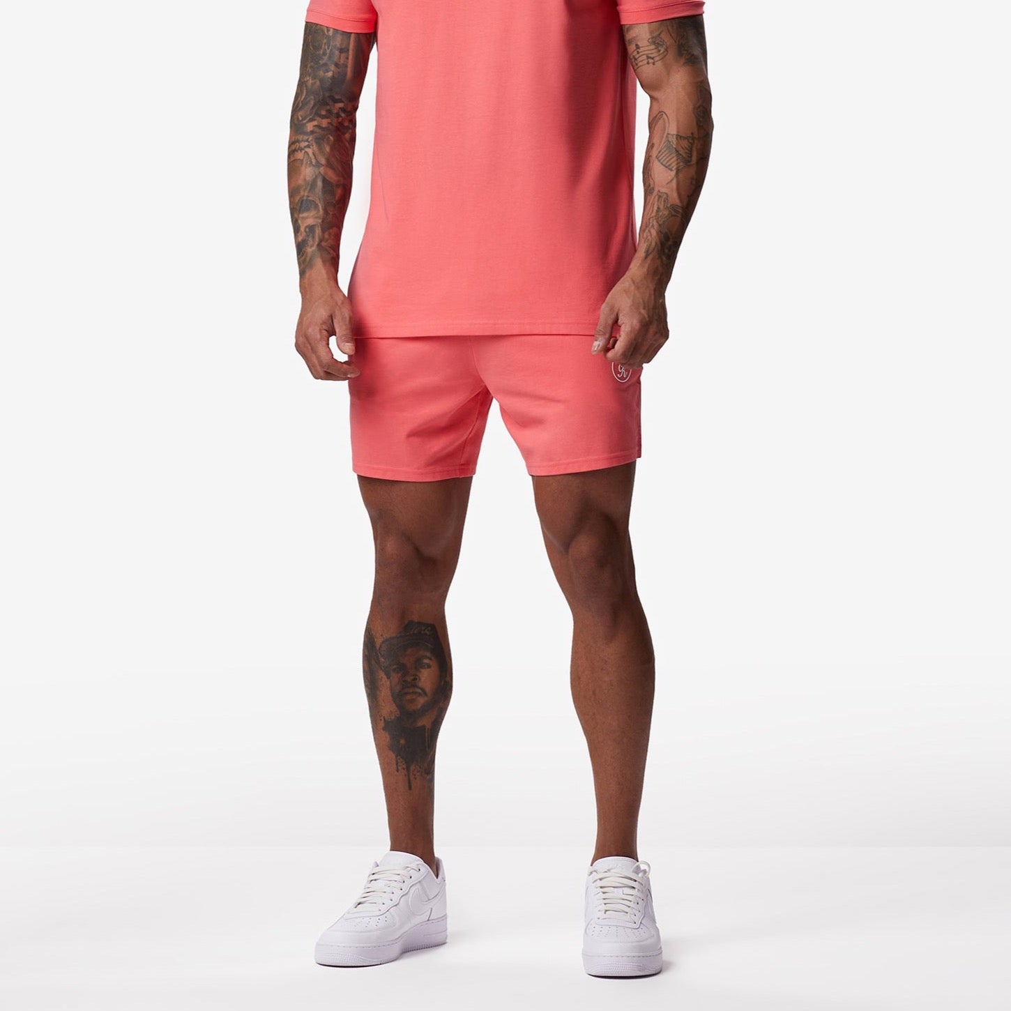 Gym King Pro Jersey Short - Coral Xs