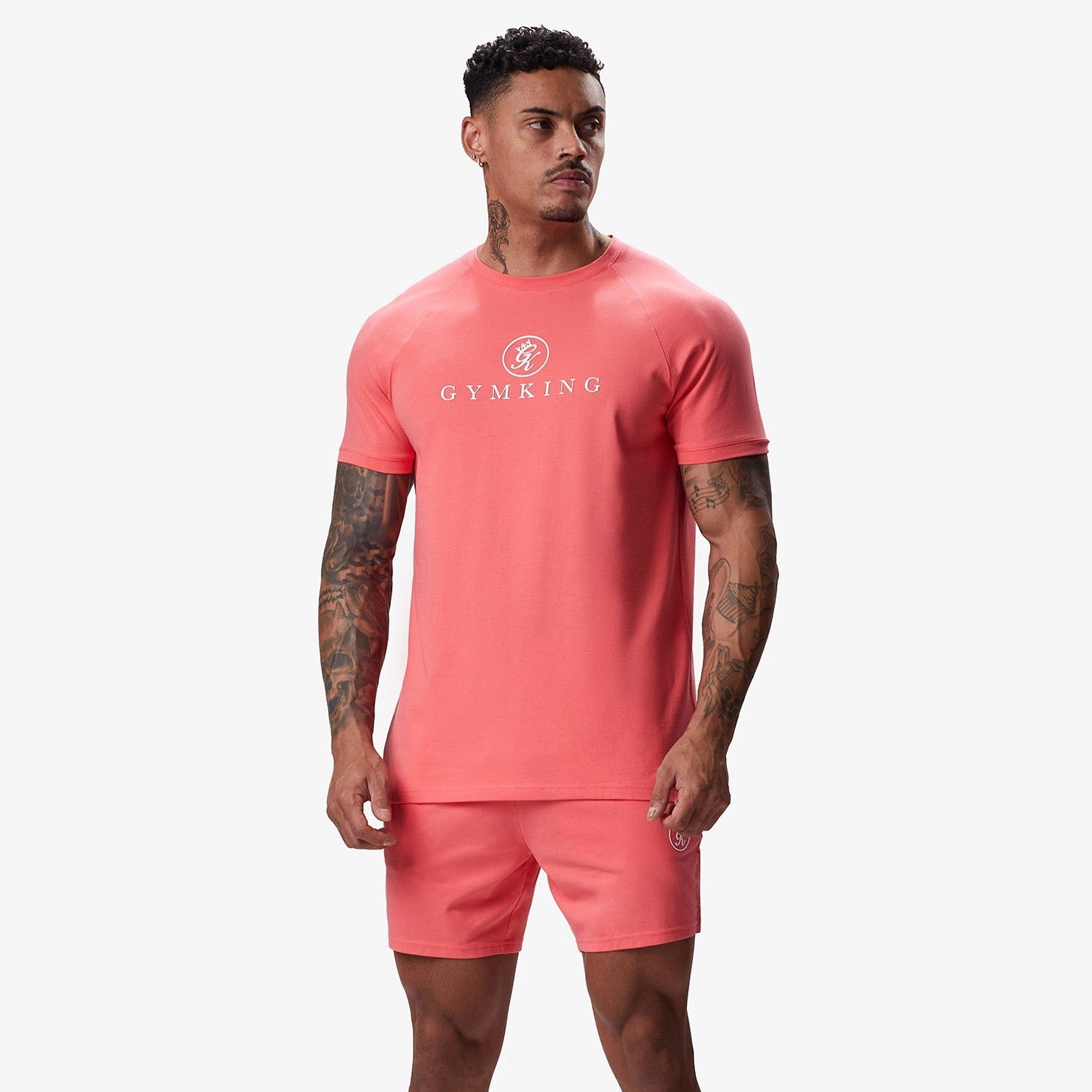 Gym King Pro Jersey Tee - Coral S