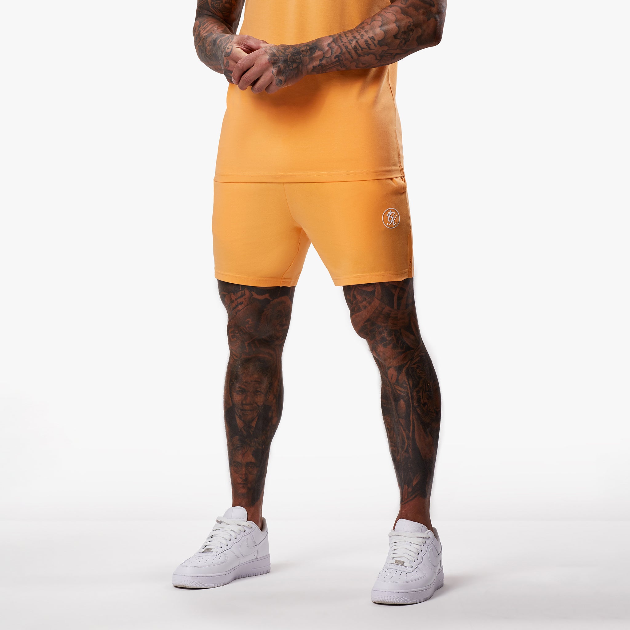 Gym King Pro Logo Jersey Short - Apricot M