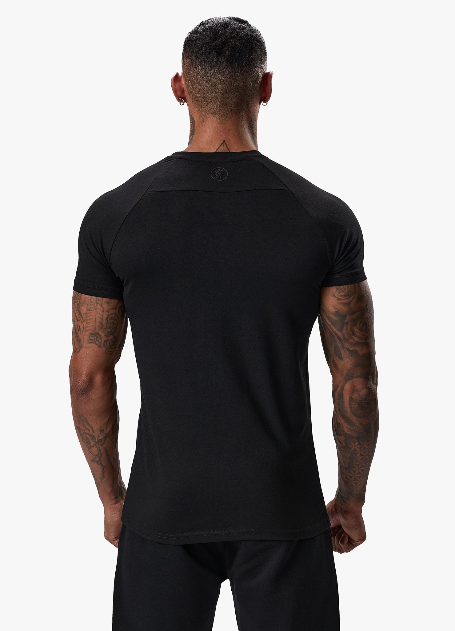 Gym King Pro Logo Tee - Black/Black Xs