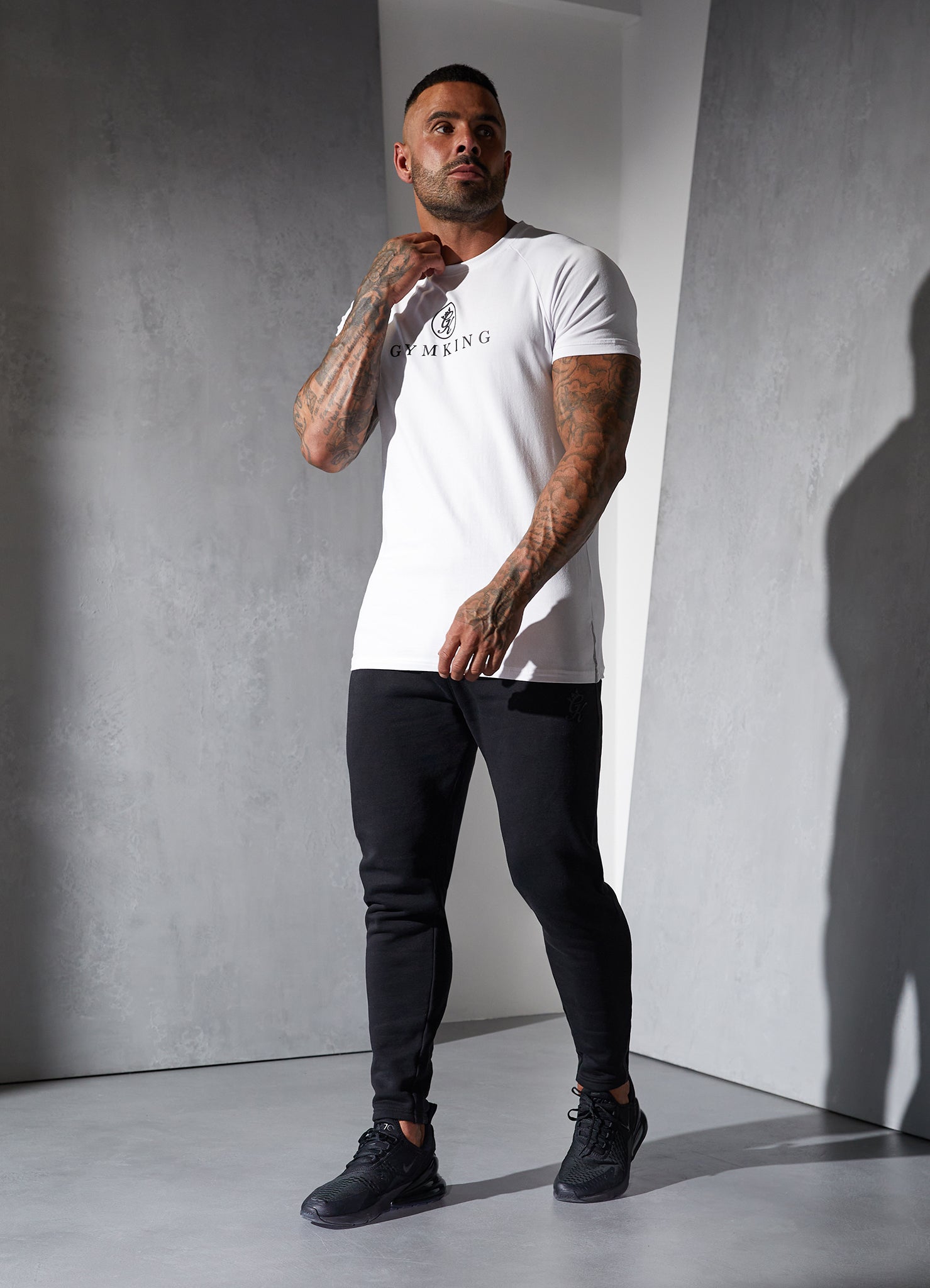 Gym King Pro Tee - White Xs