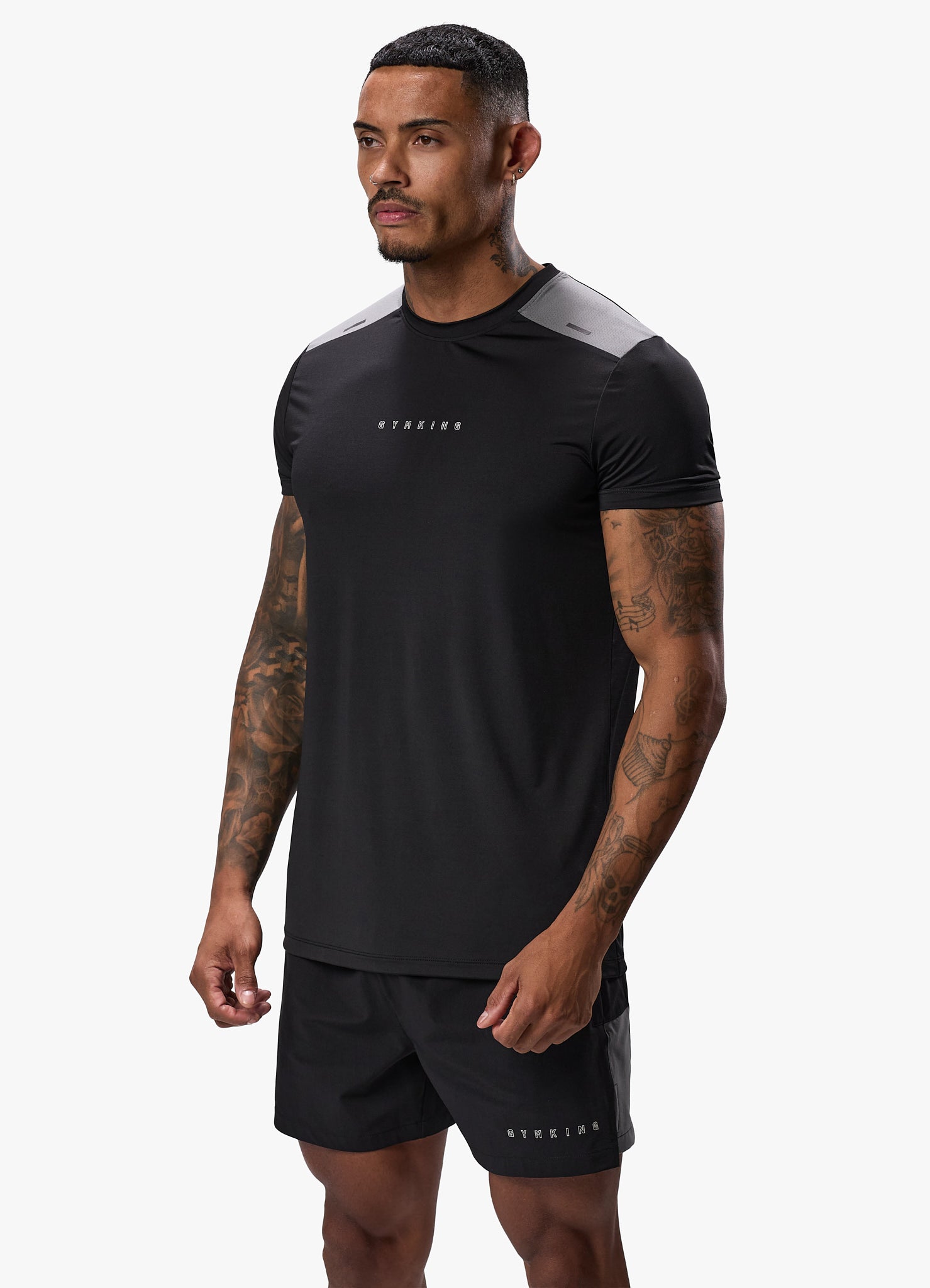 Gym King React Tee - Black Xs