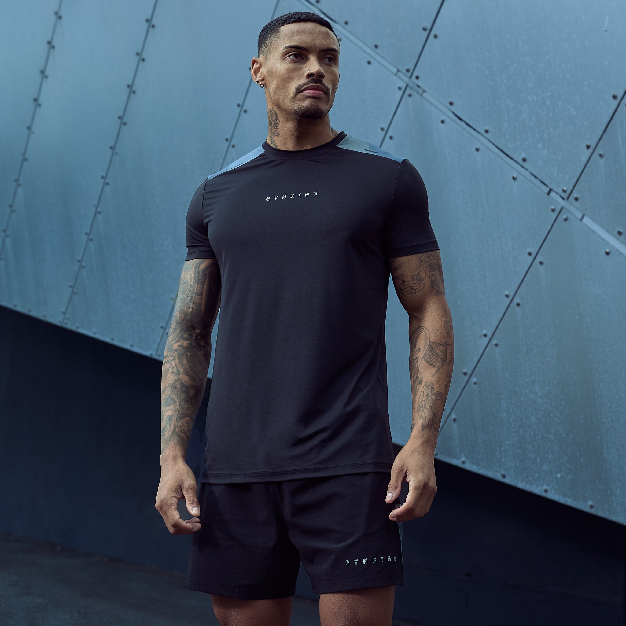 Gym King React Tee - Black Xs