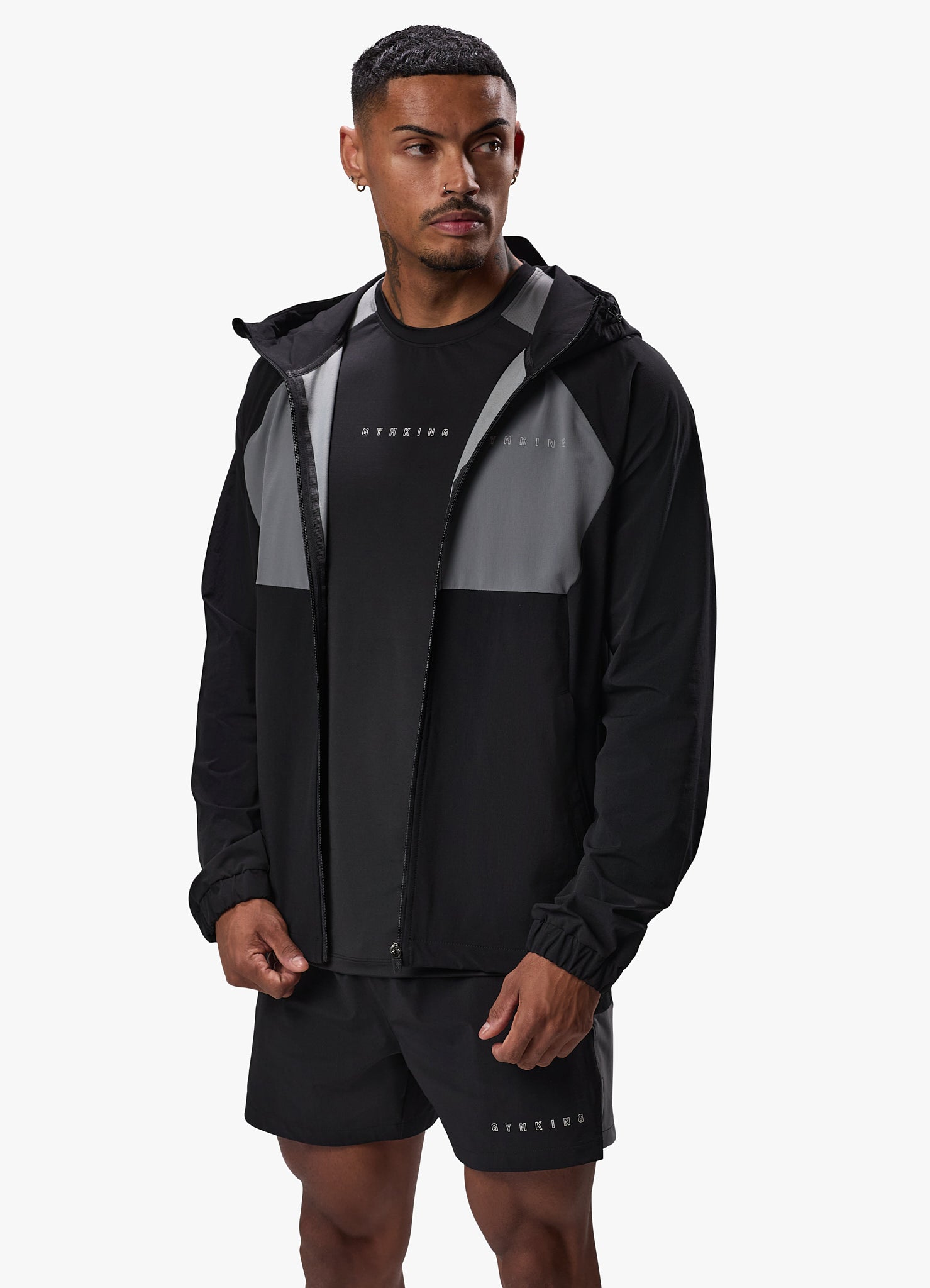 Gym King React Woven Jacket - Black Xs