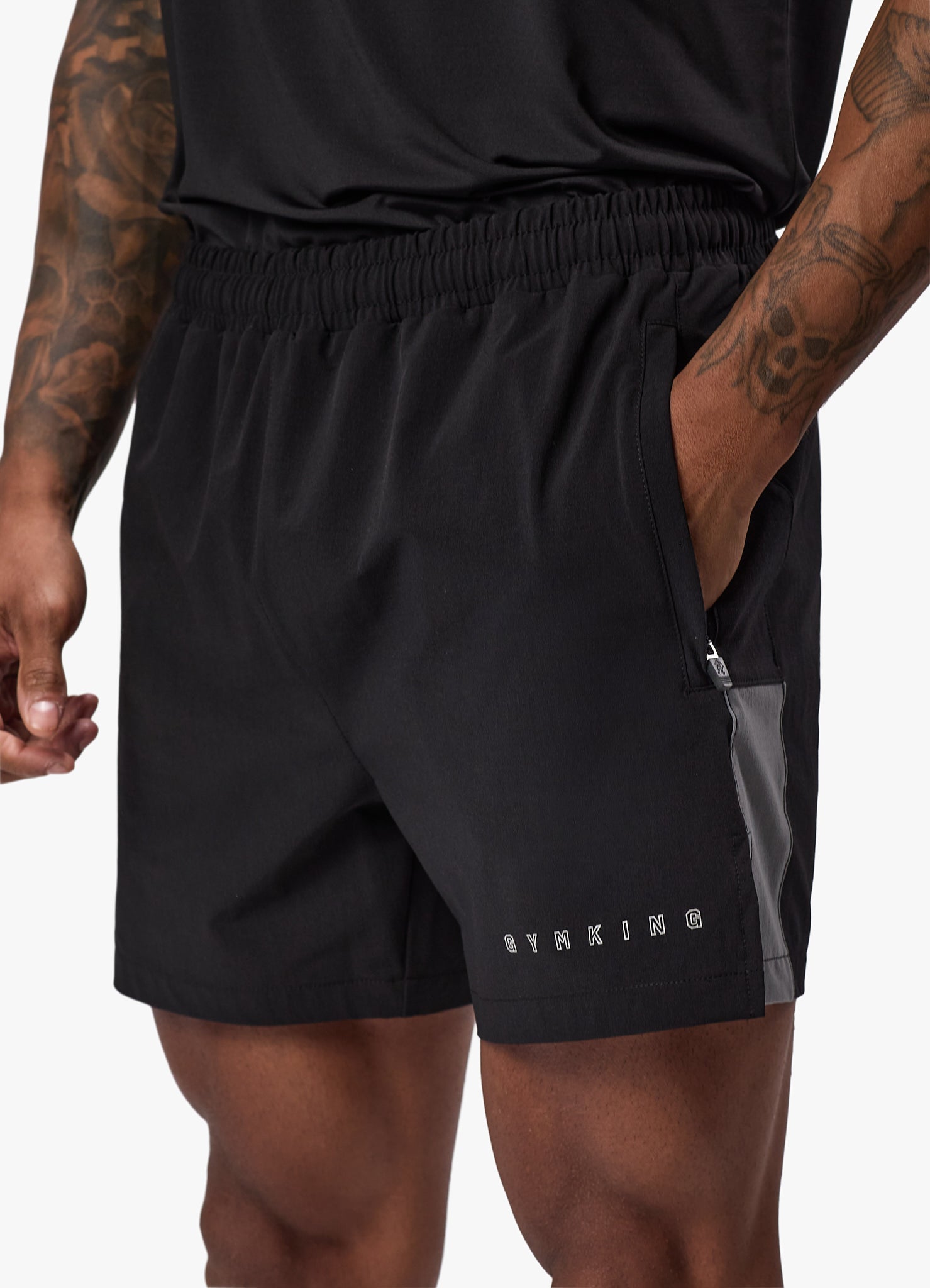 Gym King React Woven Short - Black Xs