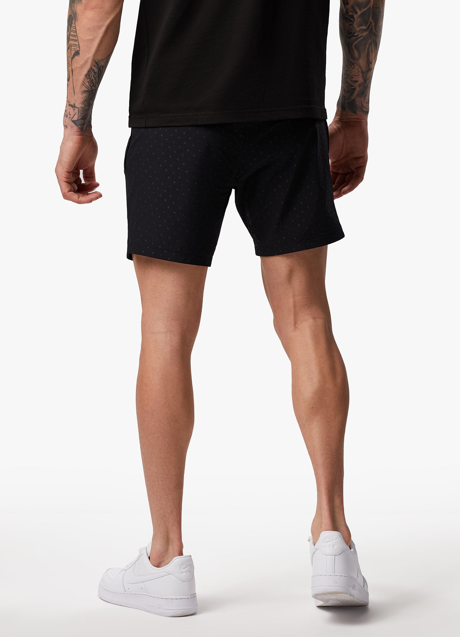 Gym King Rebellion AOP Cargo Shorts - Black Xs