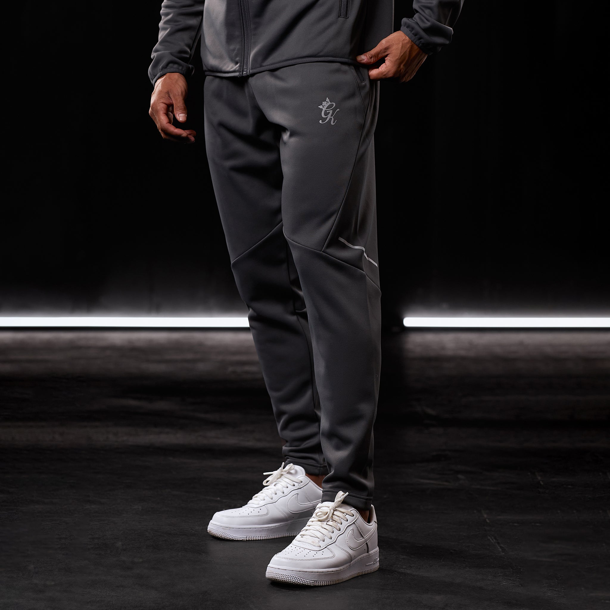 Gym King Reflect Poly Jogger - Graphite Xs