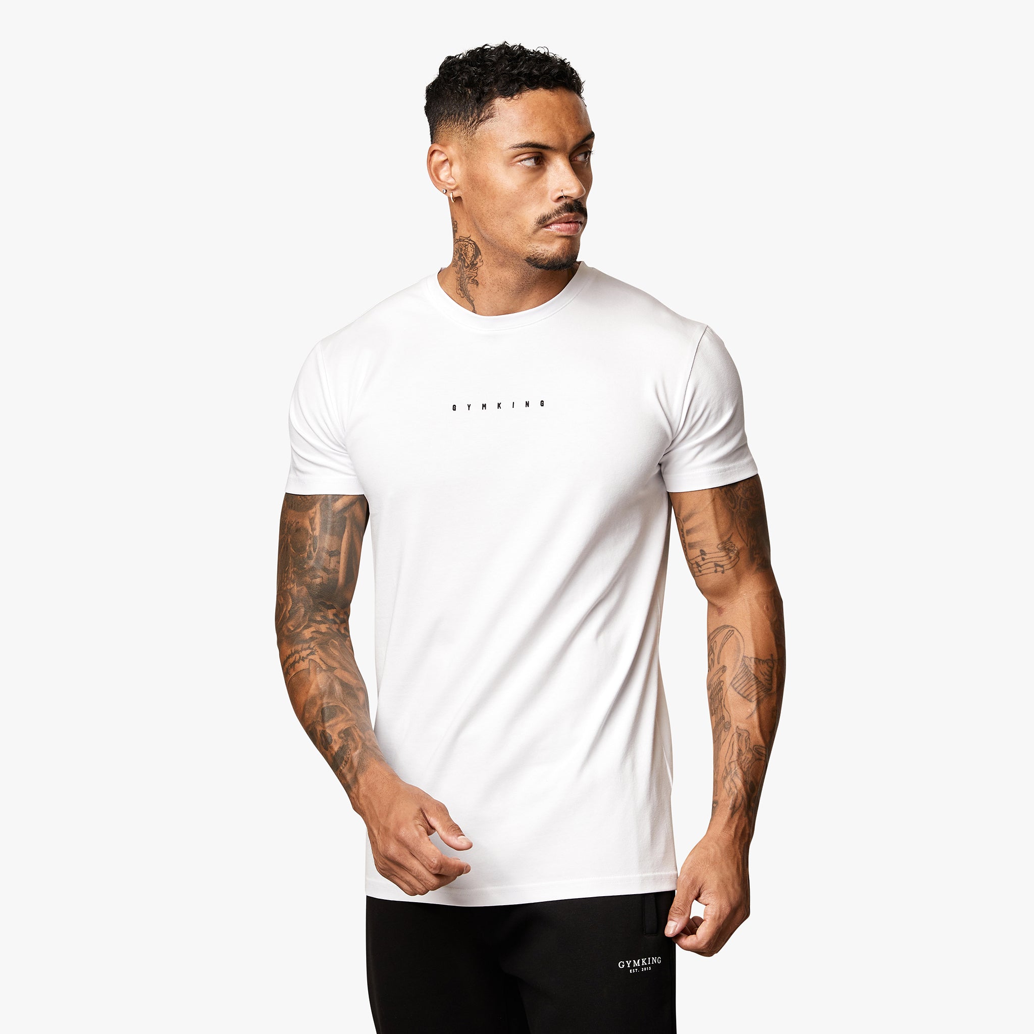 Gym King Relentless Tee - White S