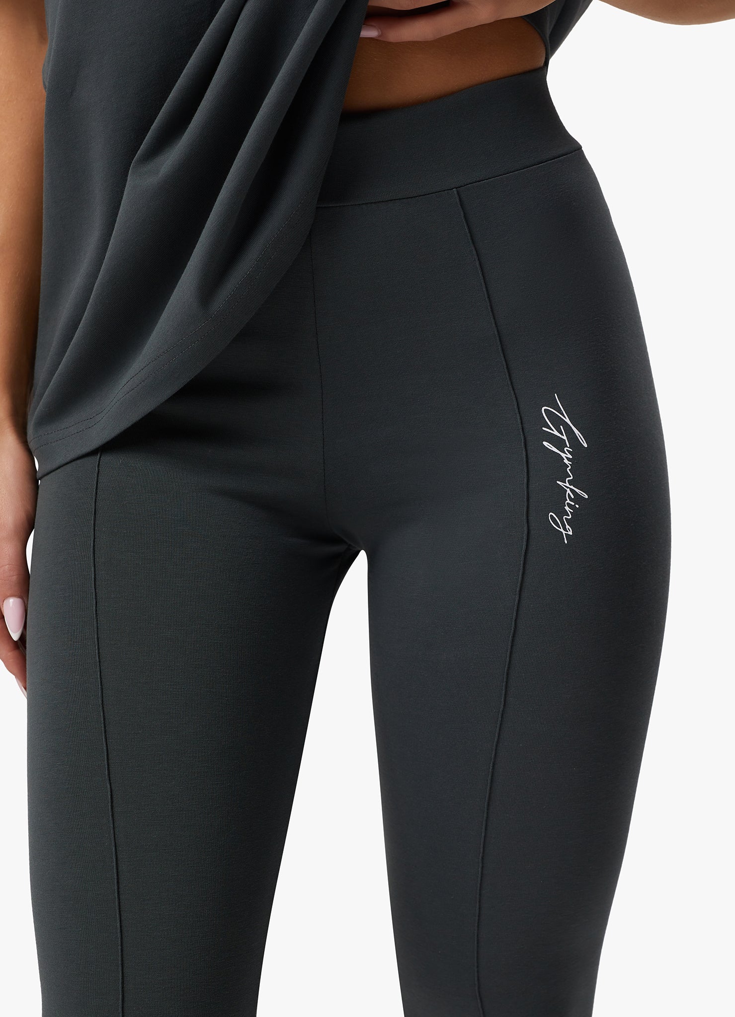 Gym King Reset Jersey Legging - Green Smoke 6