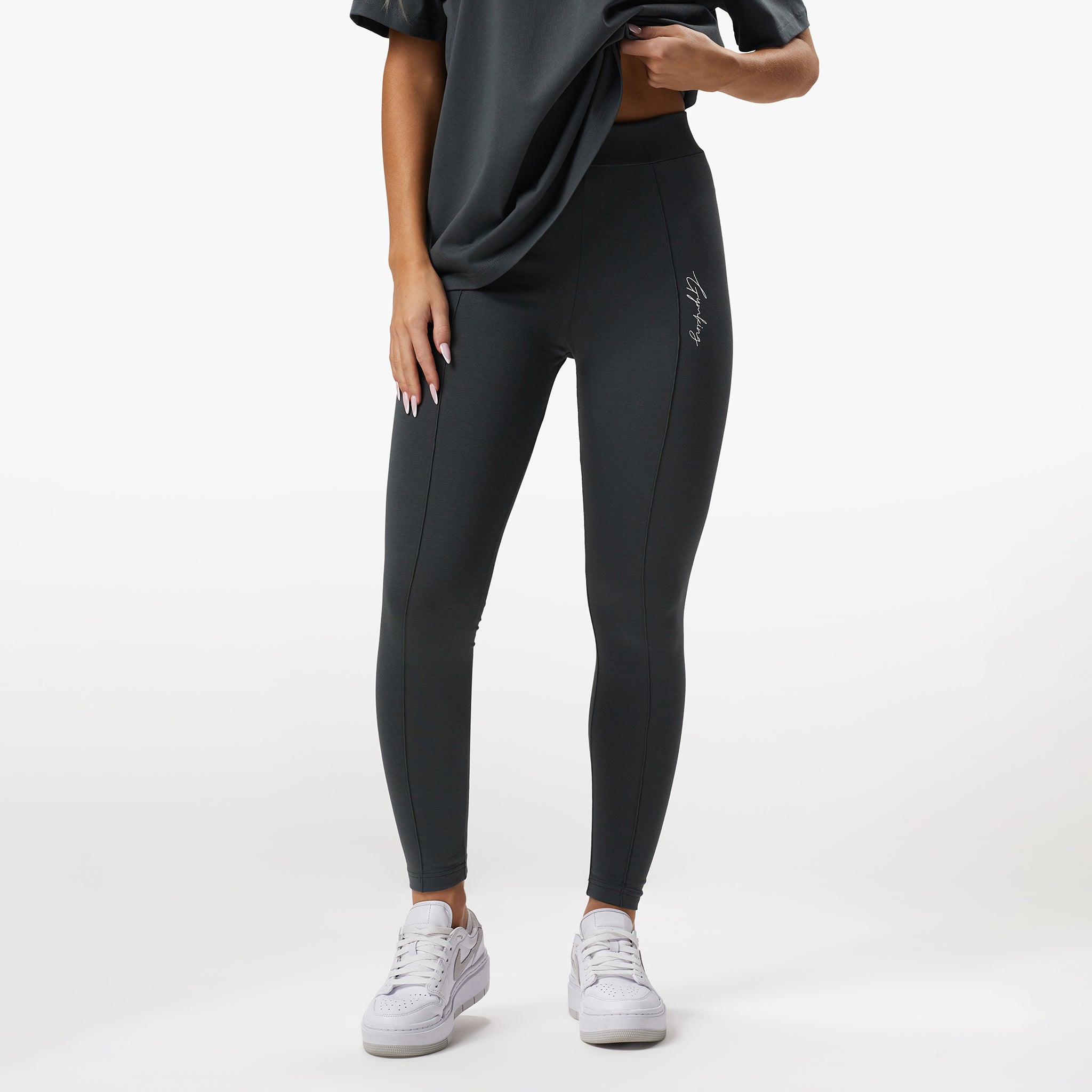 Gym King Reset Jersey Legging - Green Smoke 6