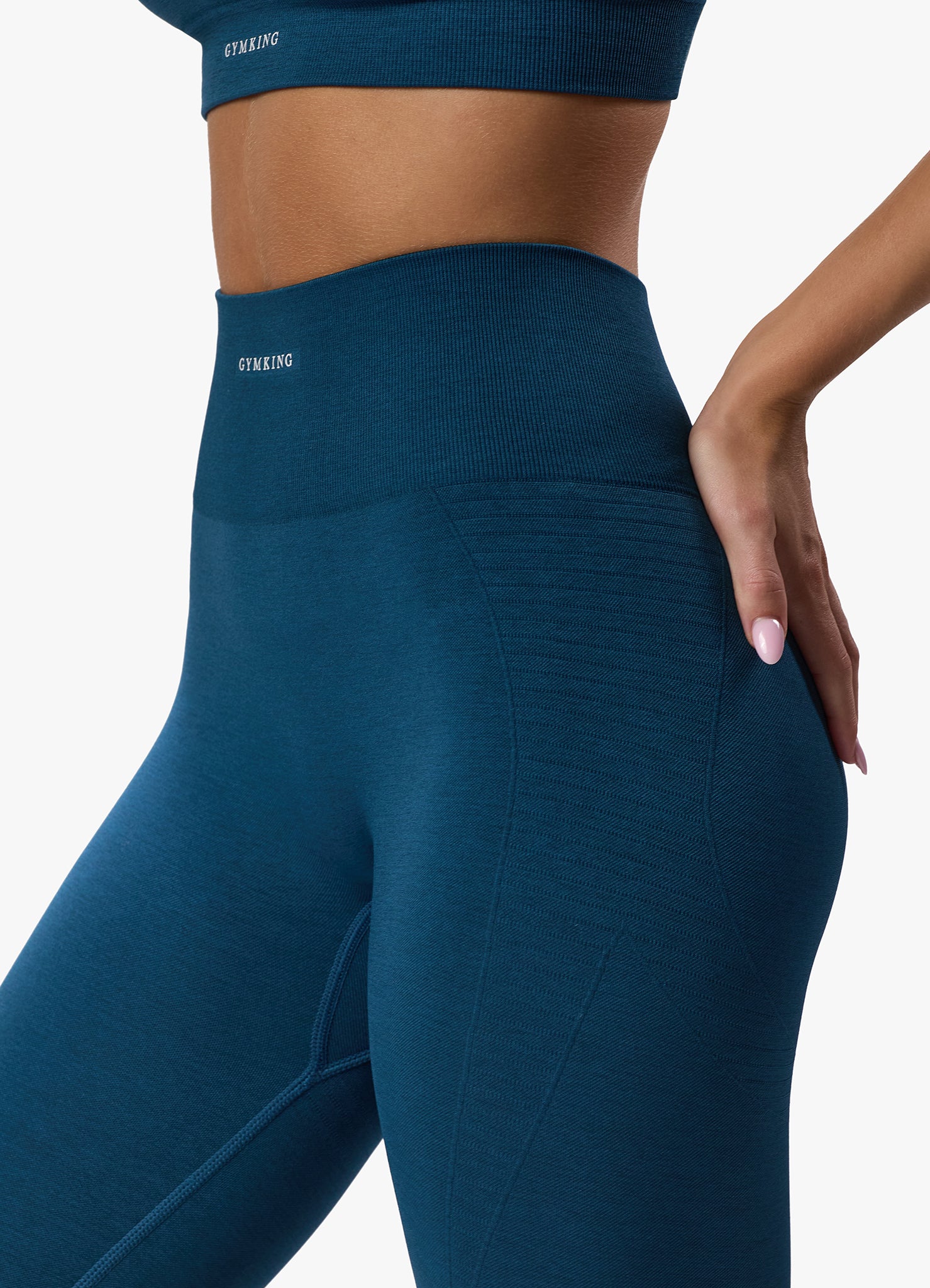 Gym King Results 2.0 Seamless Legging - Teal 6-8