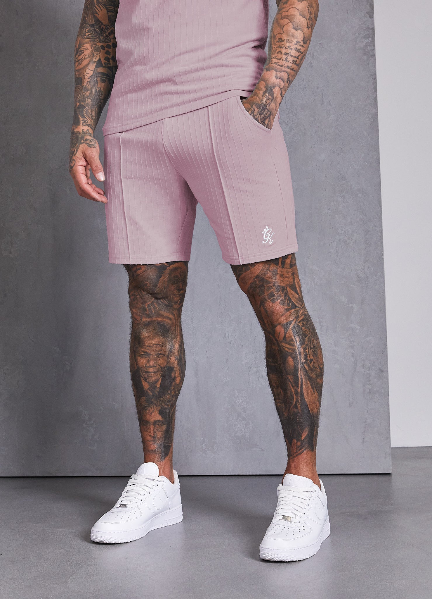 Gym King Riviera Signature Short - Dusky Pink S