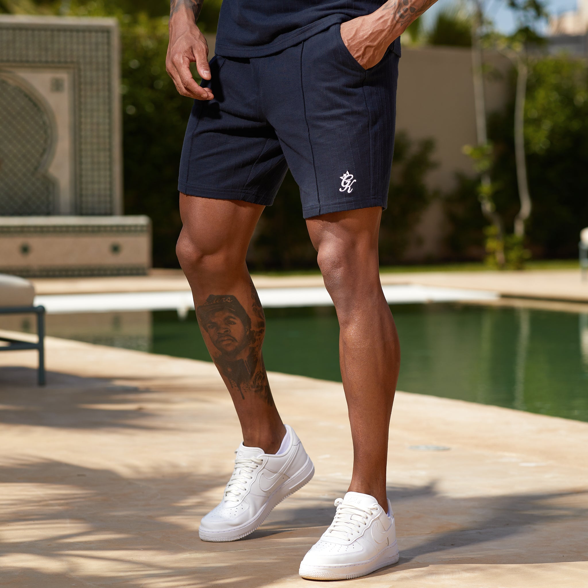 Gym King Riviera Signature Short - Navy Xs