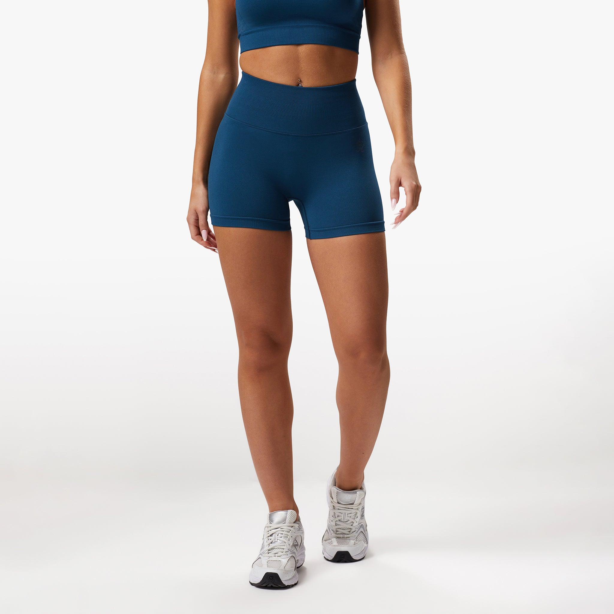 Gym King Sculpt Seamless 3" Short - Marine Teal 6-8