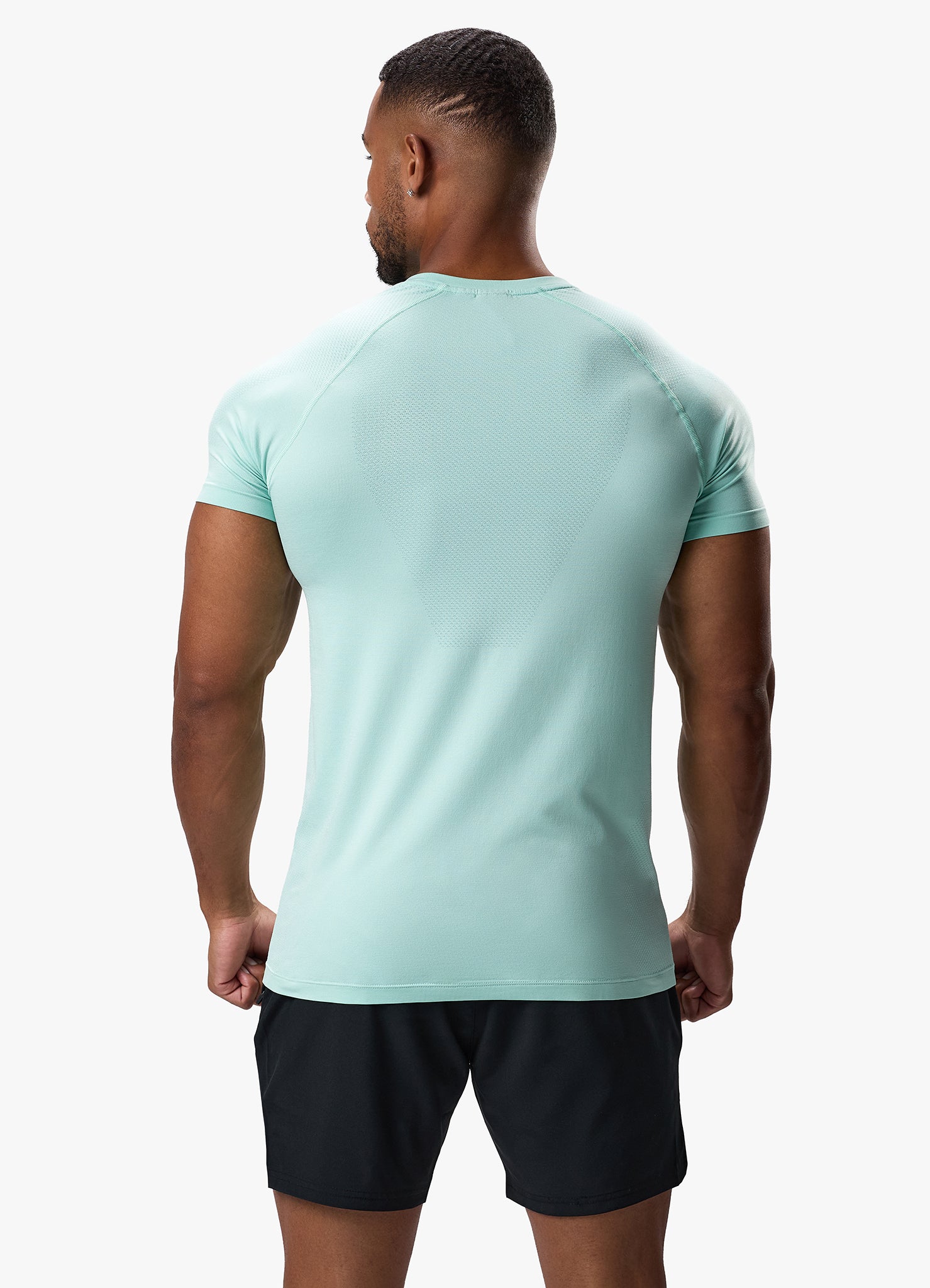 Gym King Seamless Tee - Mineral Green S