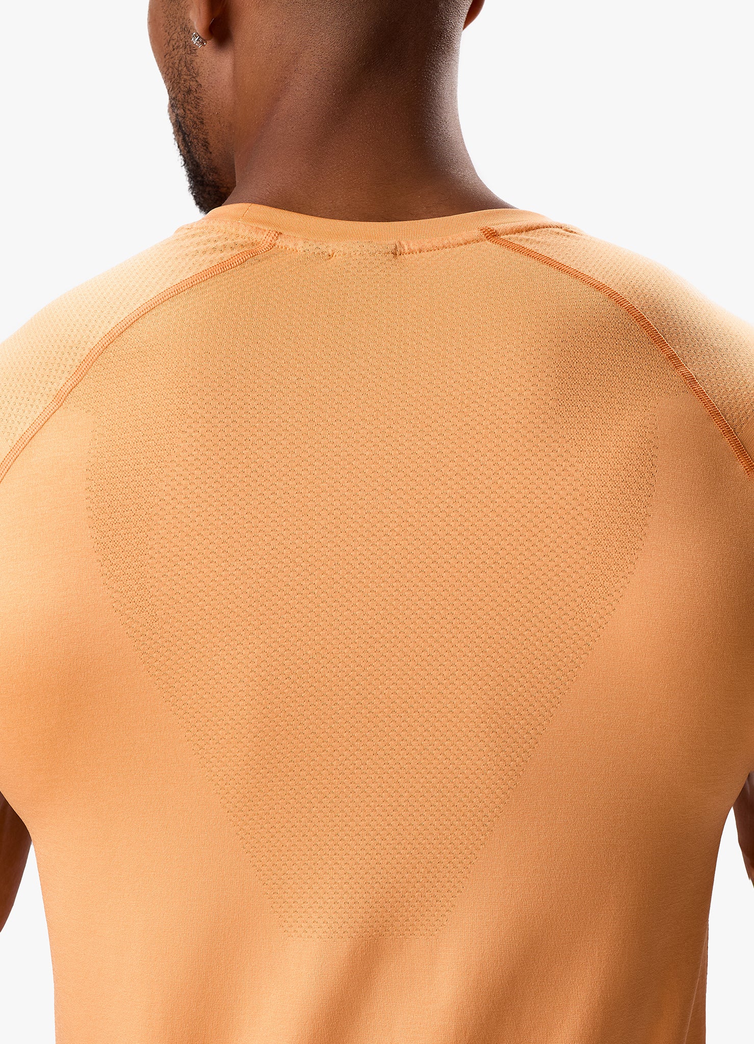 Gym King Seamless Tee - Soft Orange S