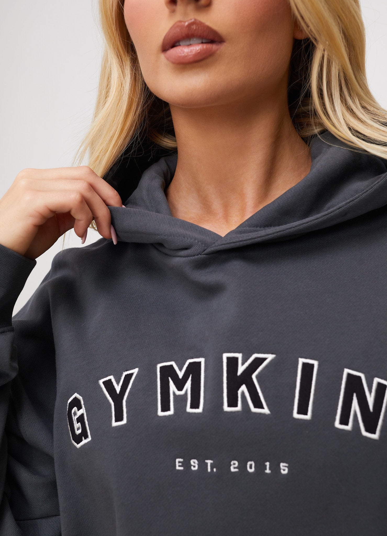 Gym King Shadow Oversized Hood - Shadow Grey 6