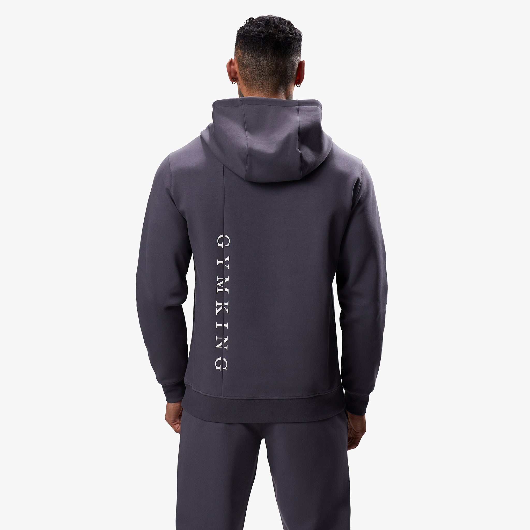 Gym King Split Linear Hood - Graphite Xs