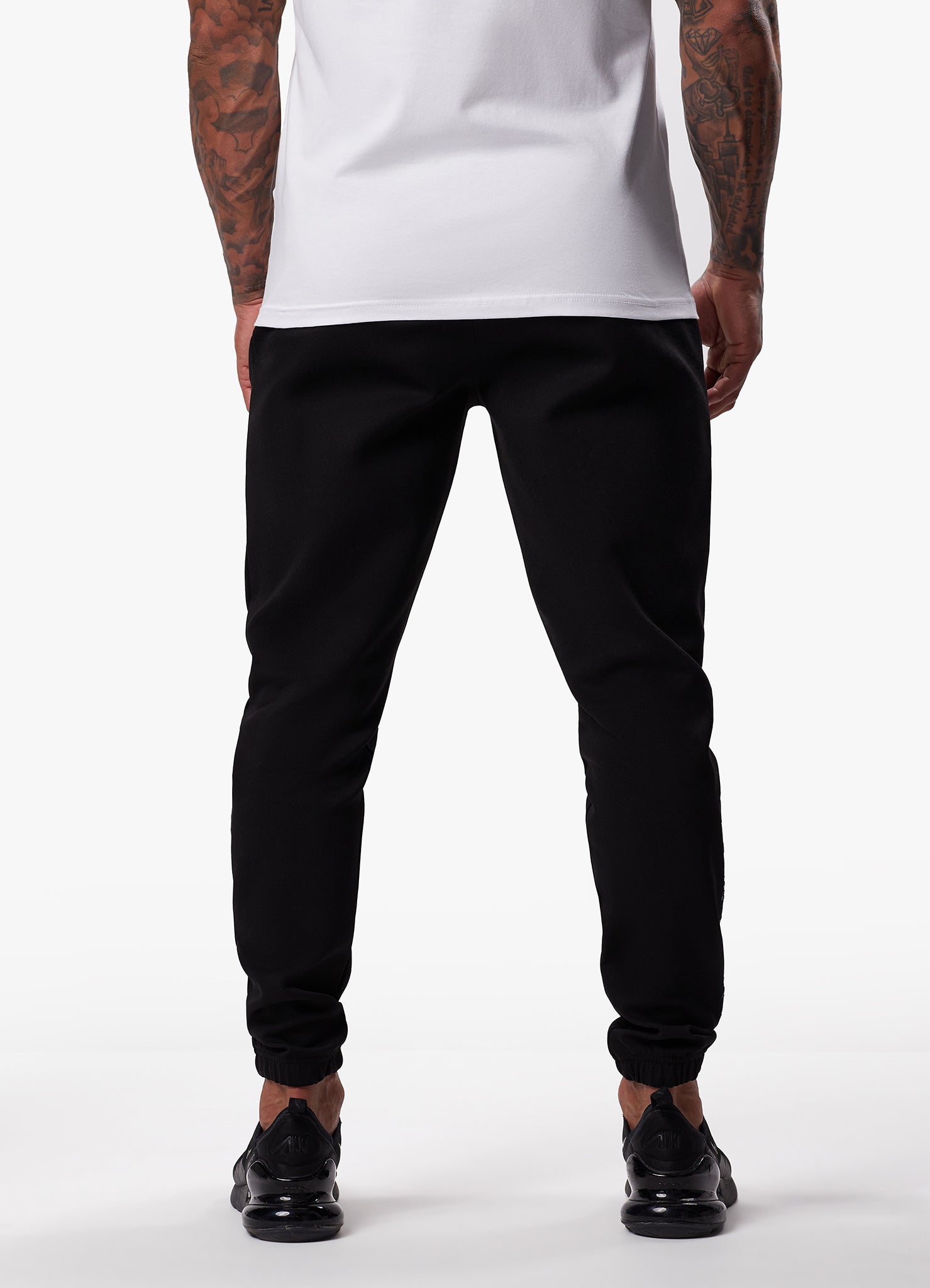 Gym King Split Linear Jogger - Black Xs