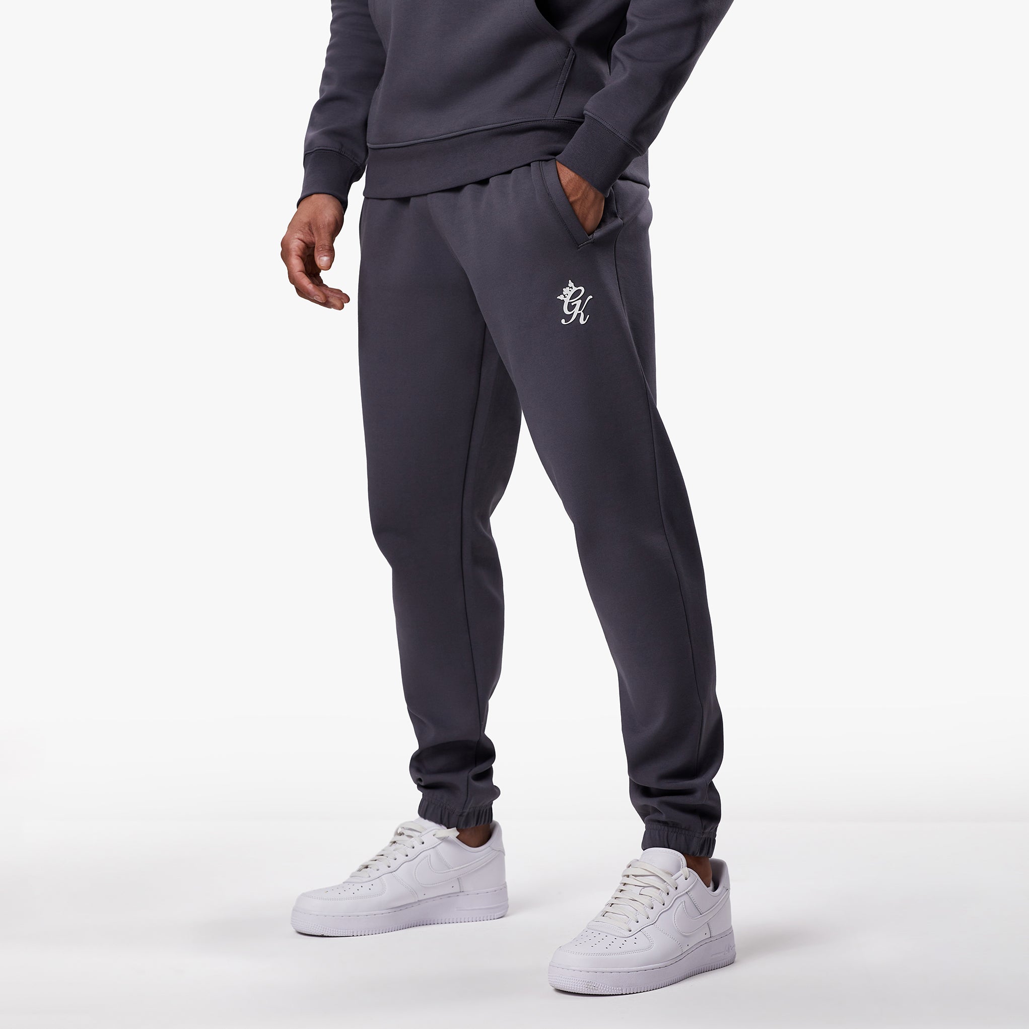 Gym King Split Linear Jogger - Graphite Xs