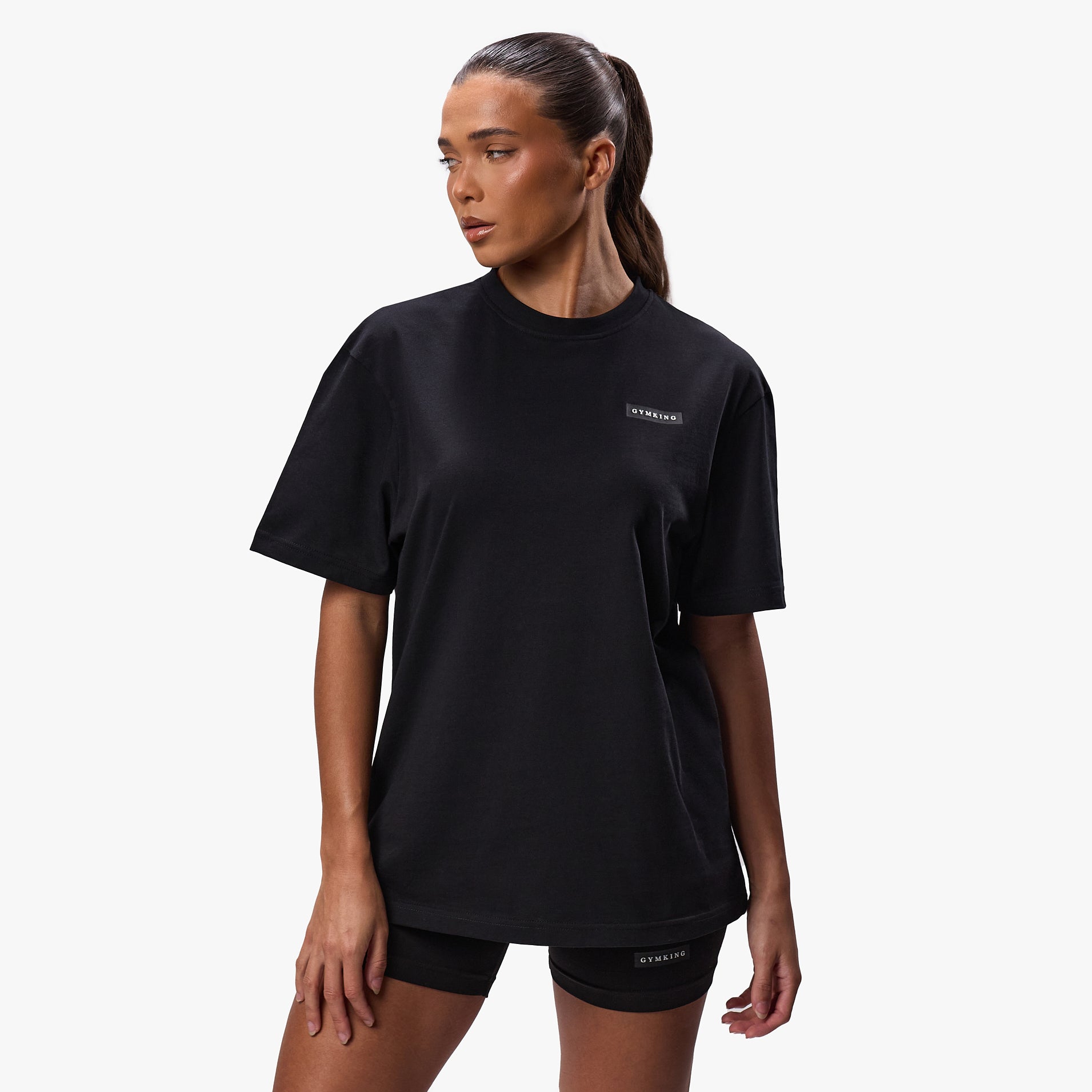 Gym King Stoic Boyfriend Tee - Black 6