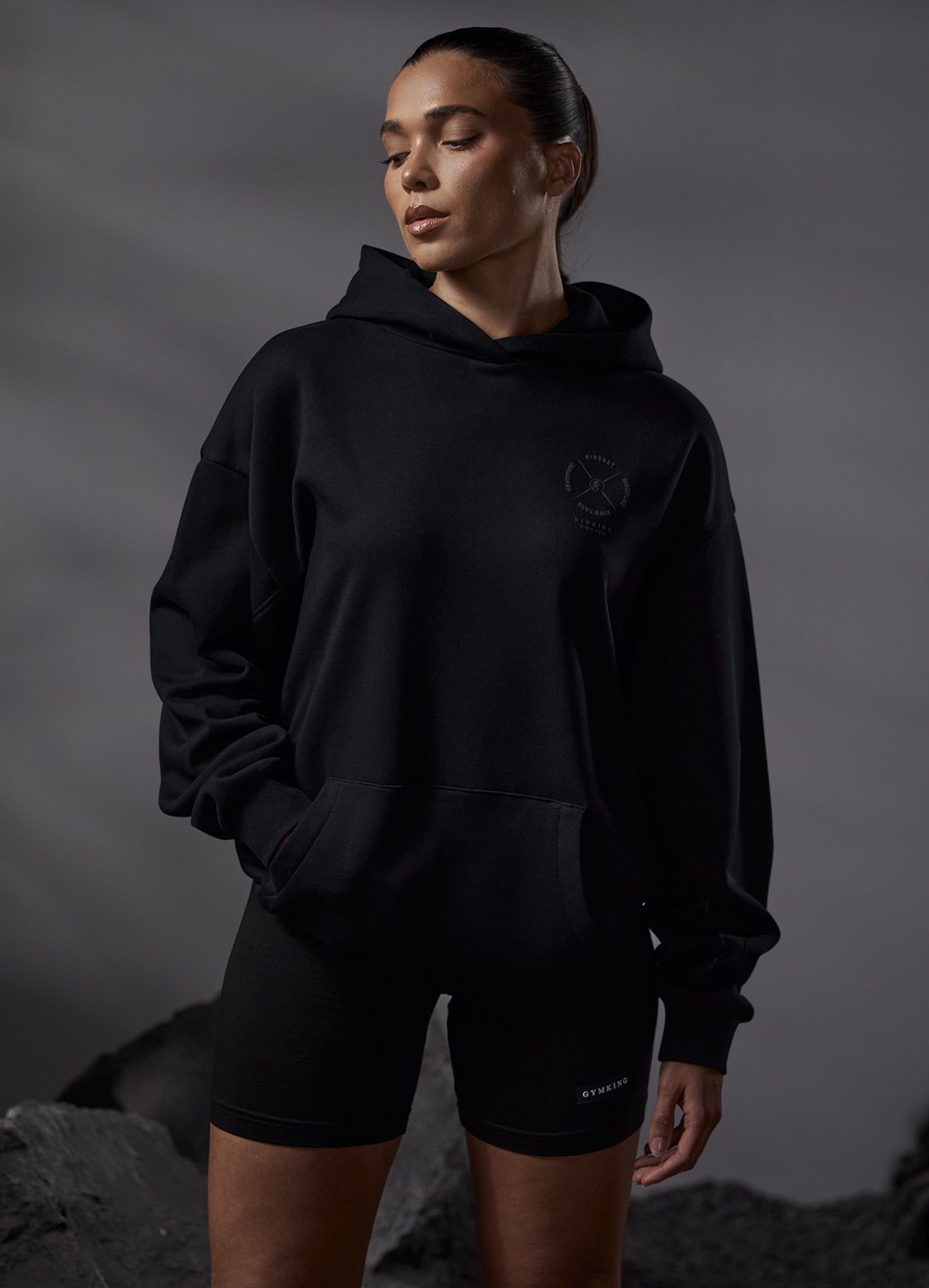 Gym King Stoic Hood - Black 6