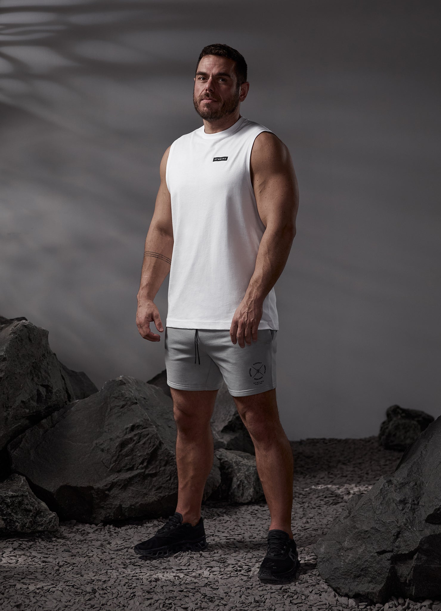 Gym King Stoic Tank - White S