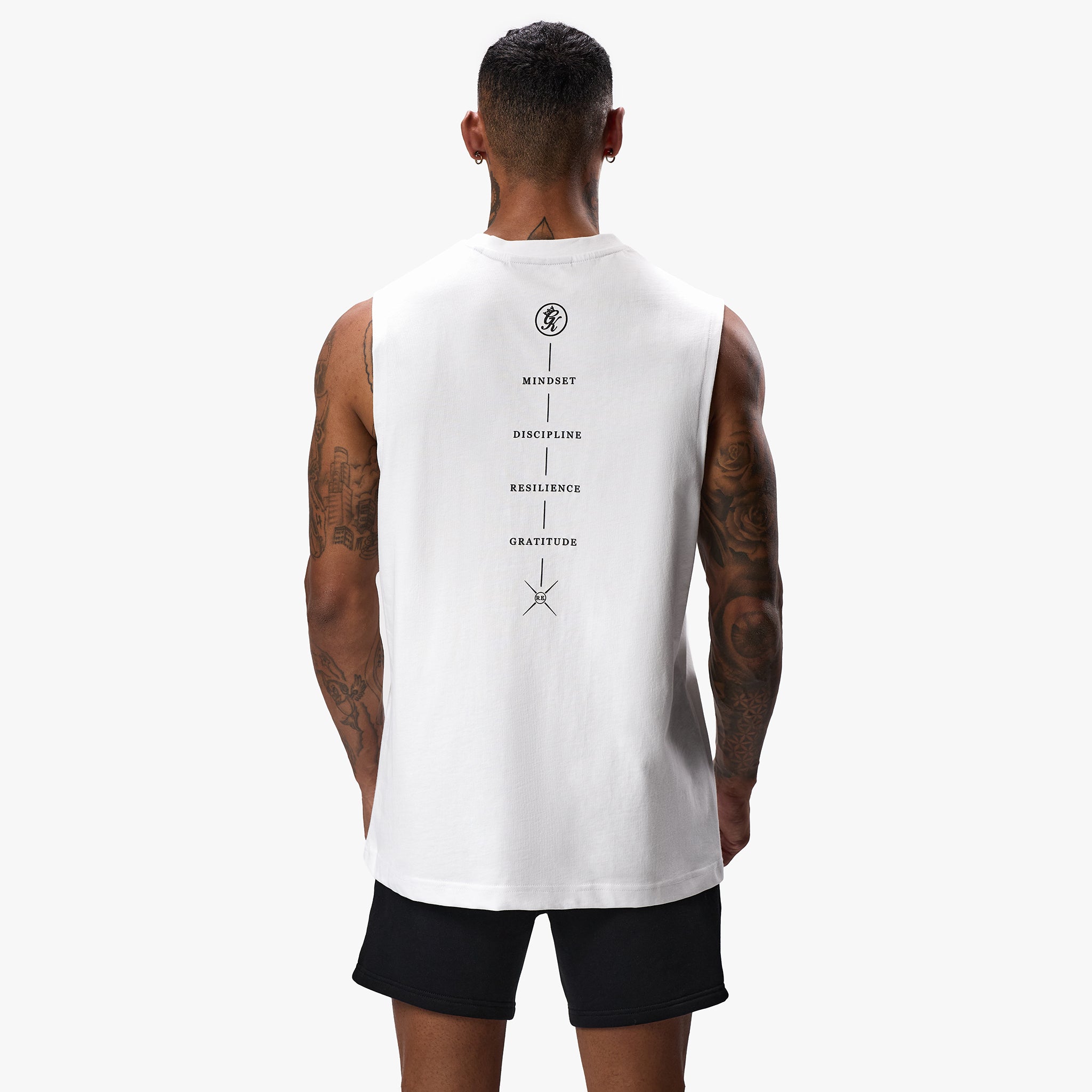 Gym King Stoic Tank - White S