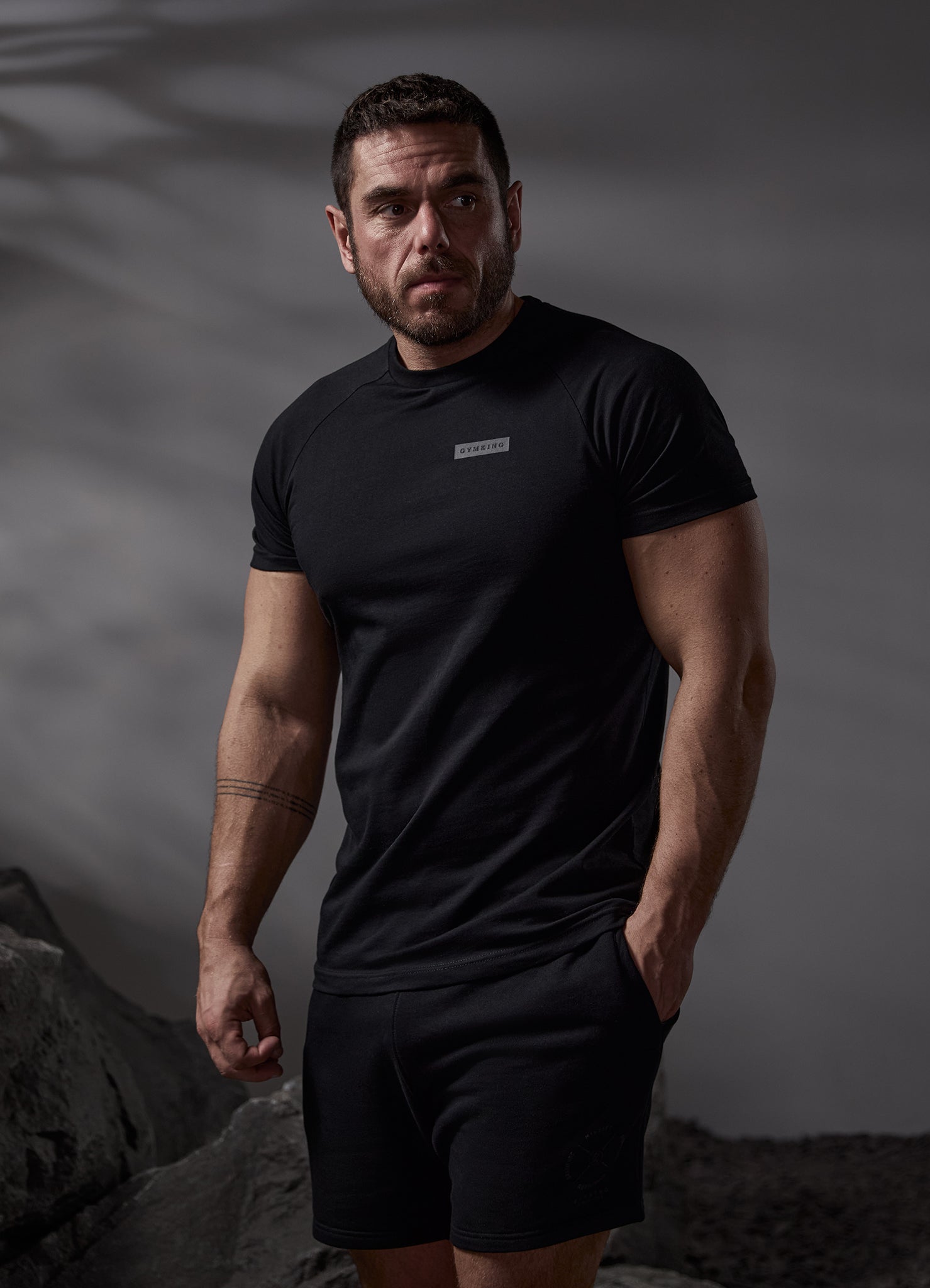 Gym King Stoic Tee - Black Xs