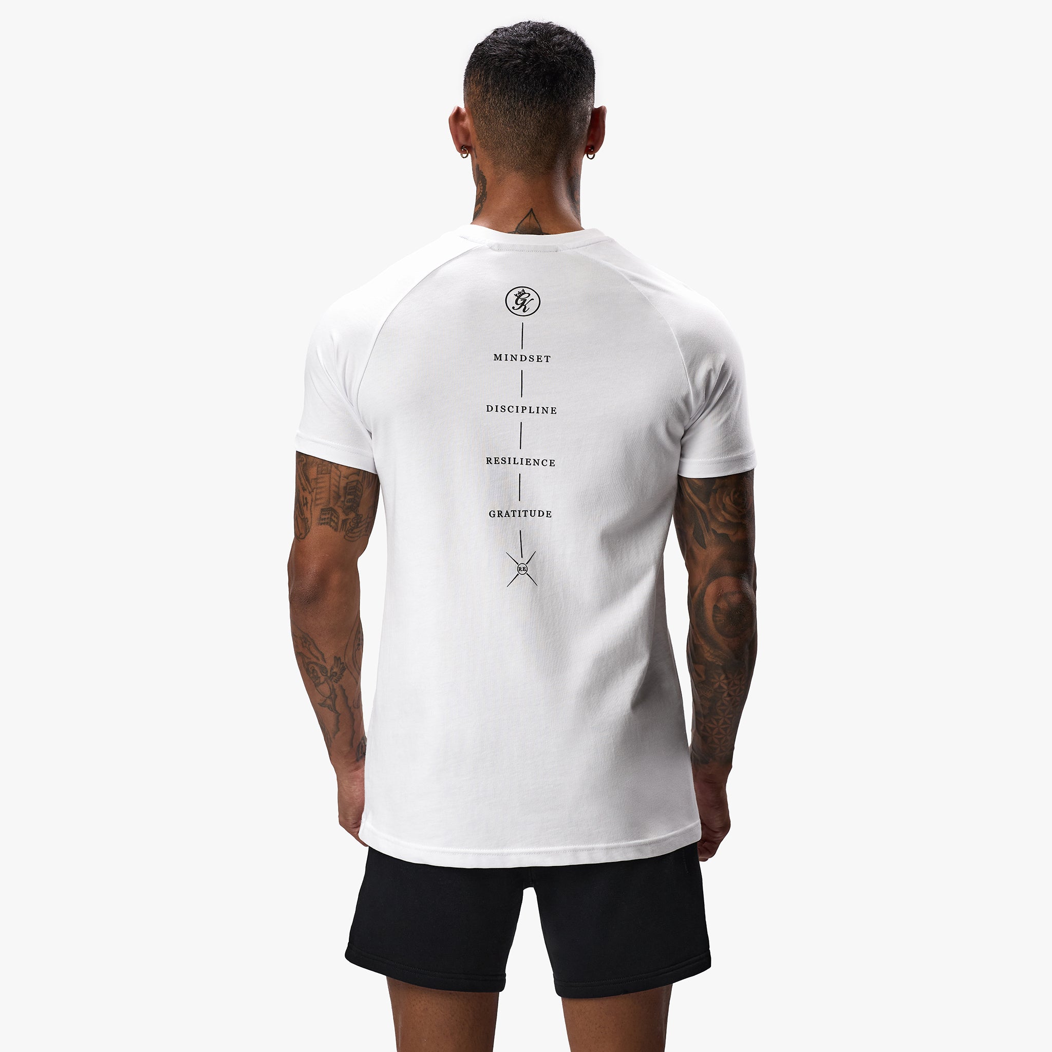 Gym King Stoic Tee - White Xs