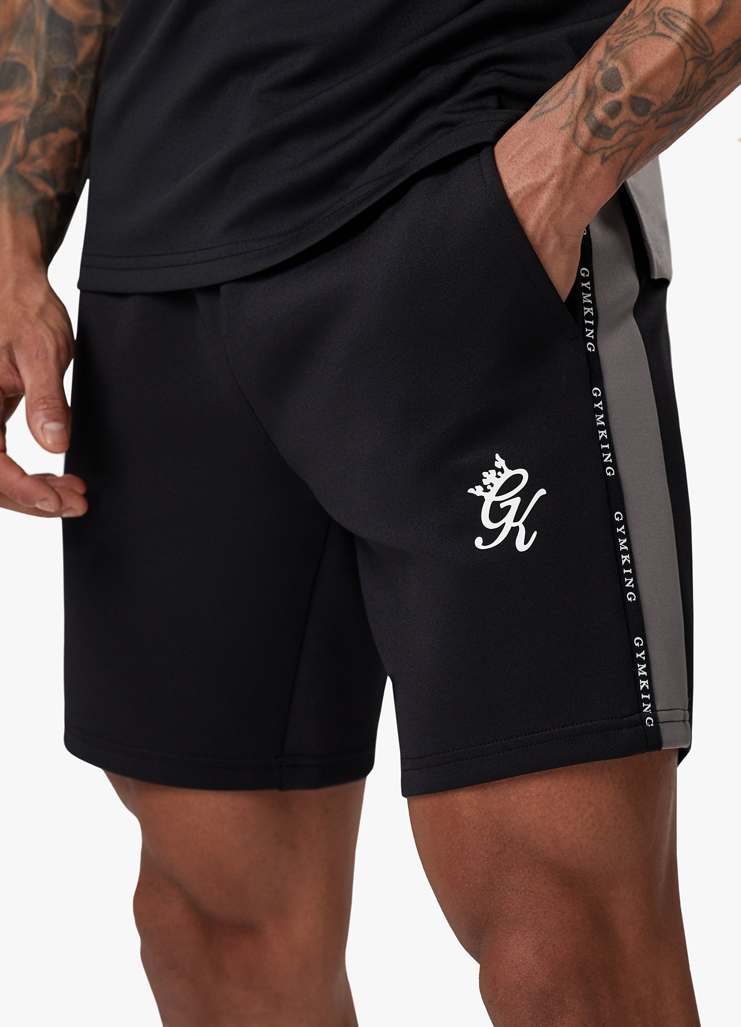 Gym King Taped Core Plus Short - Black S