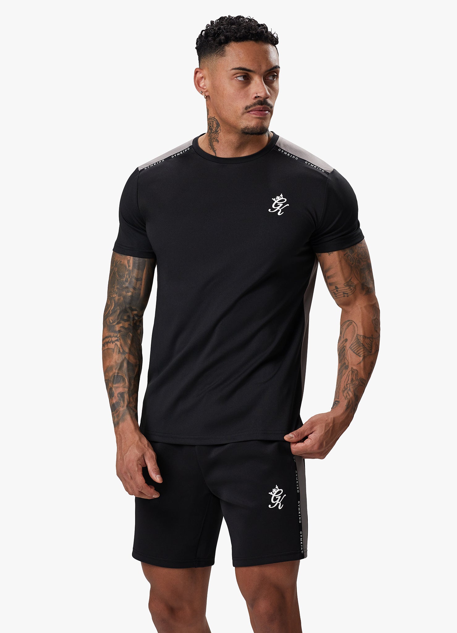 Gym King Taped Core Plus Tee - Black Xs