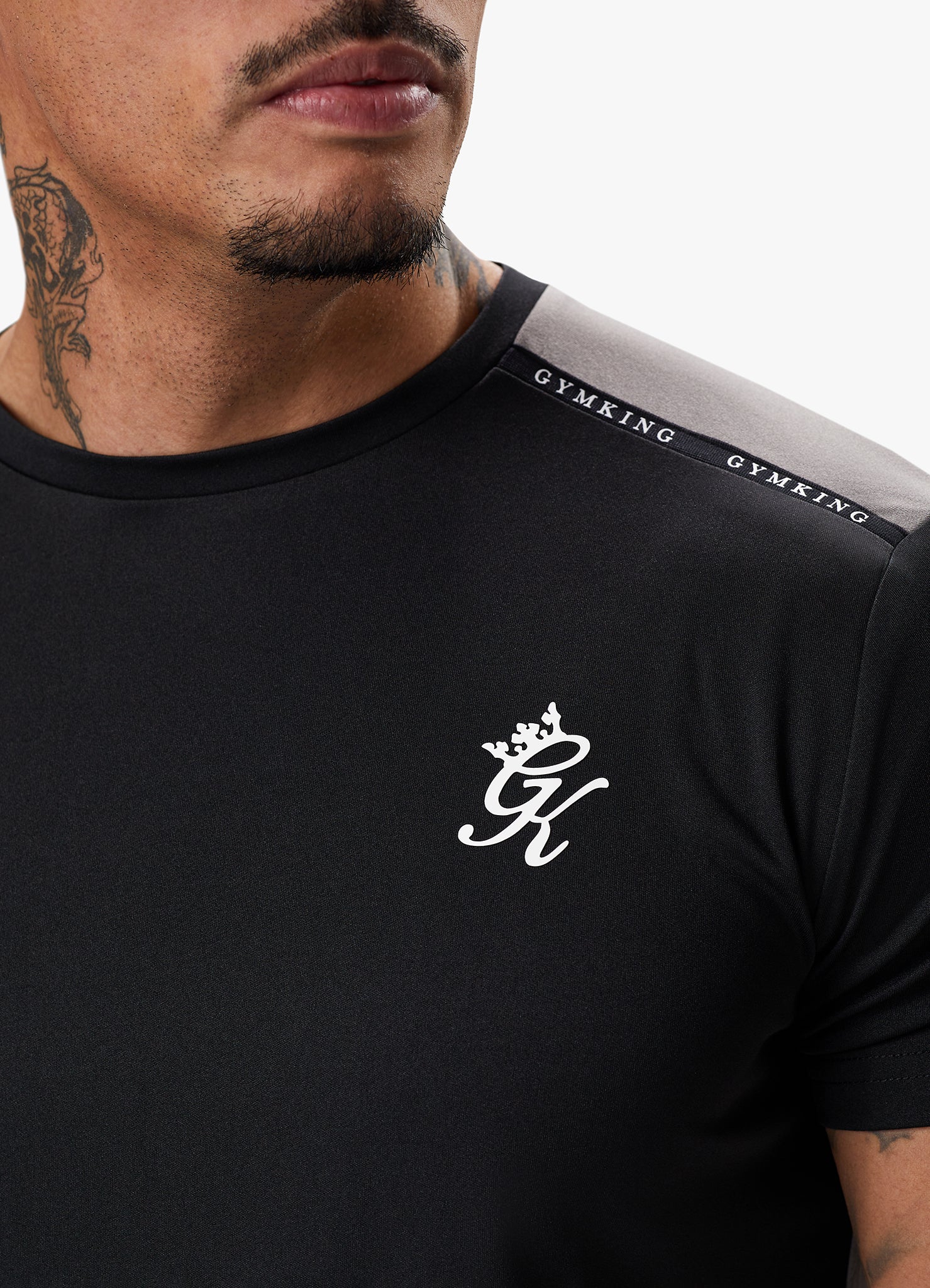 Gym King Taped Core Plus Tee - Black Xs